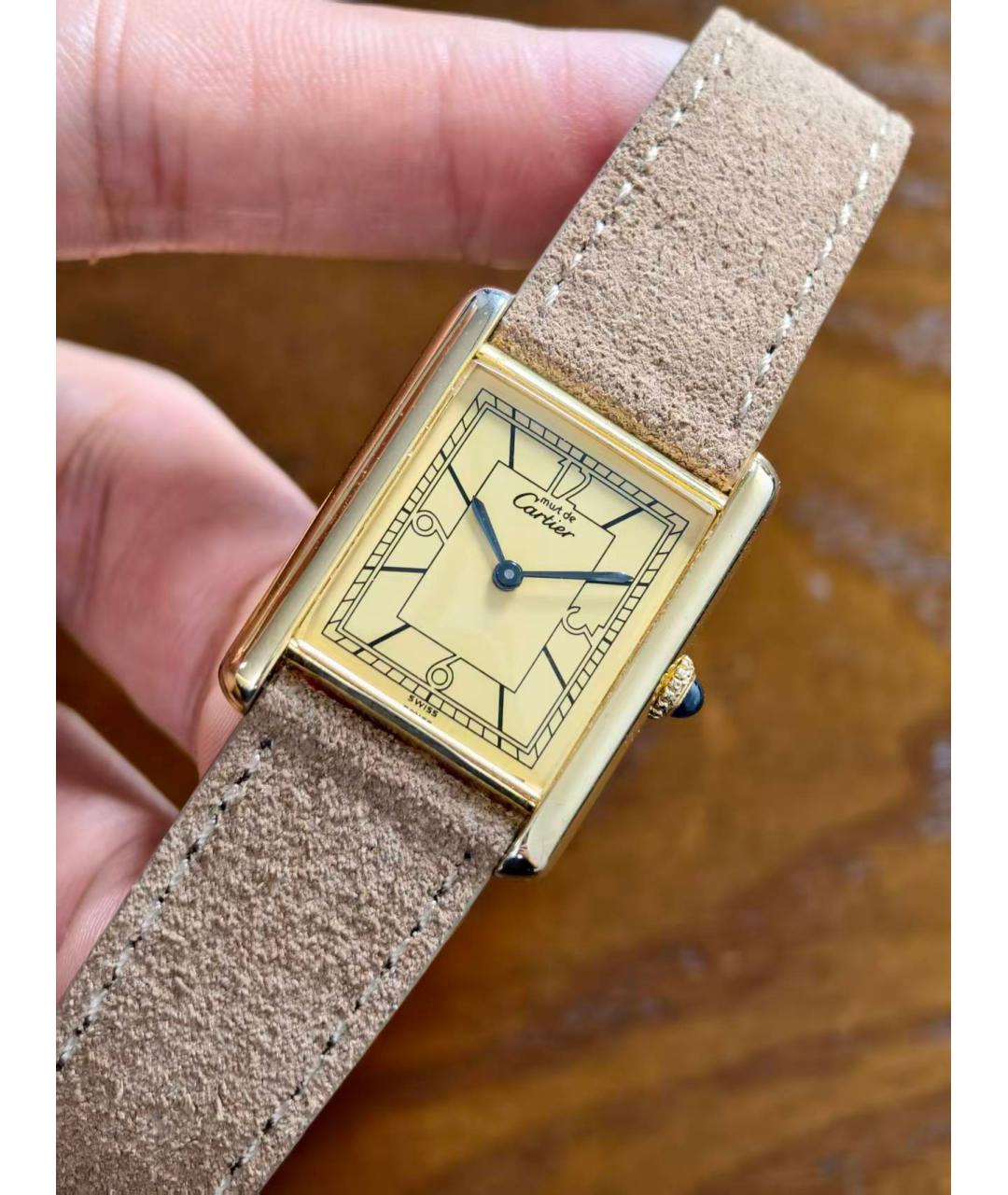 CARTIER Золотые часы, фото 5