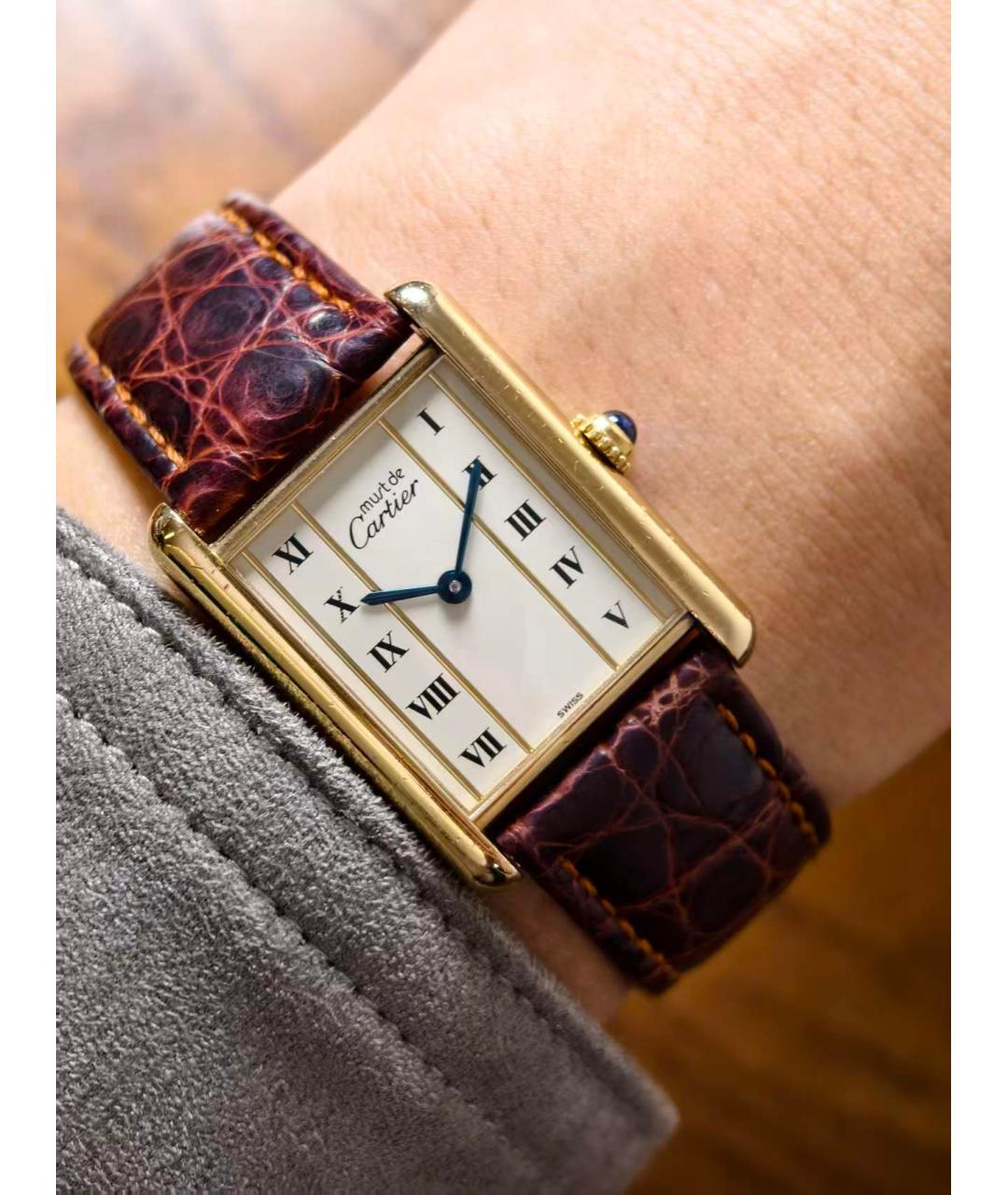 CARTIER Золотые часы, фото 5