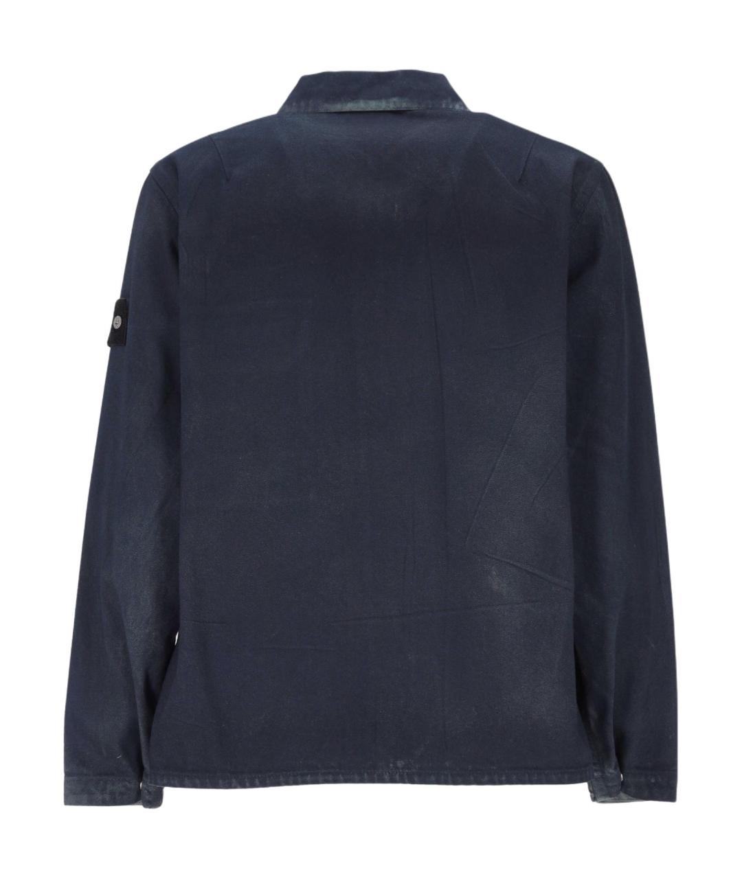 STONE ISLAND Темно-синяя куртка, фото 2