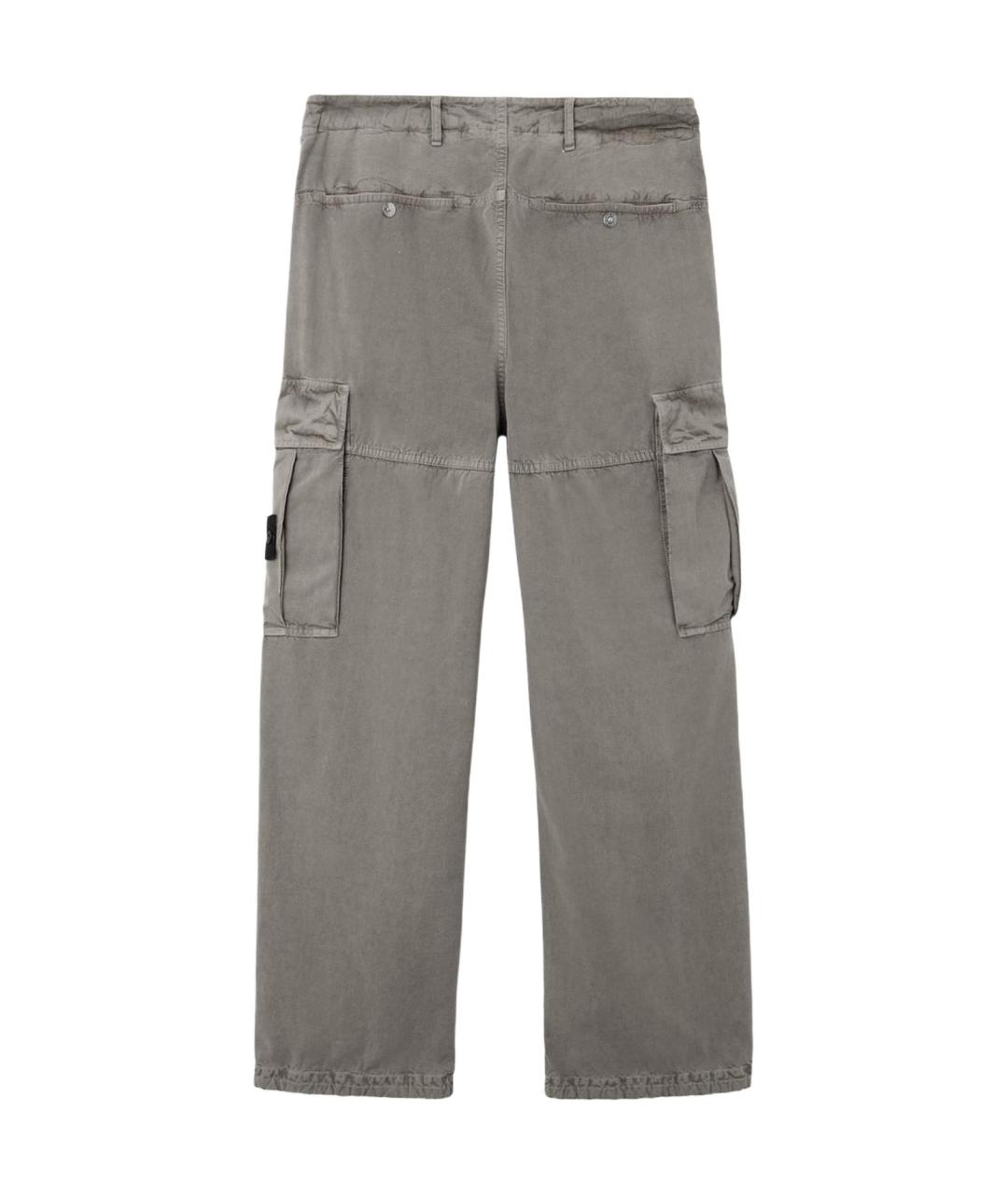 STONE ISLAND Серые брюки чинос, фото 2