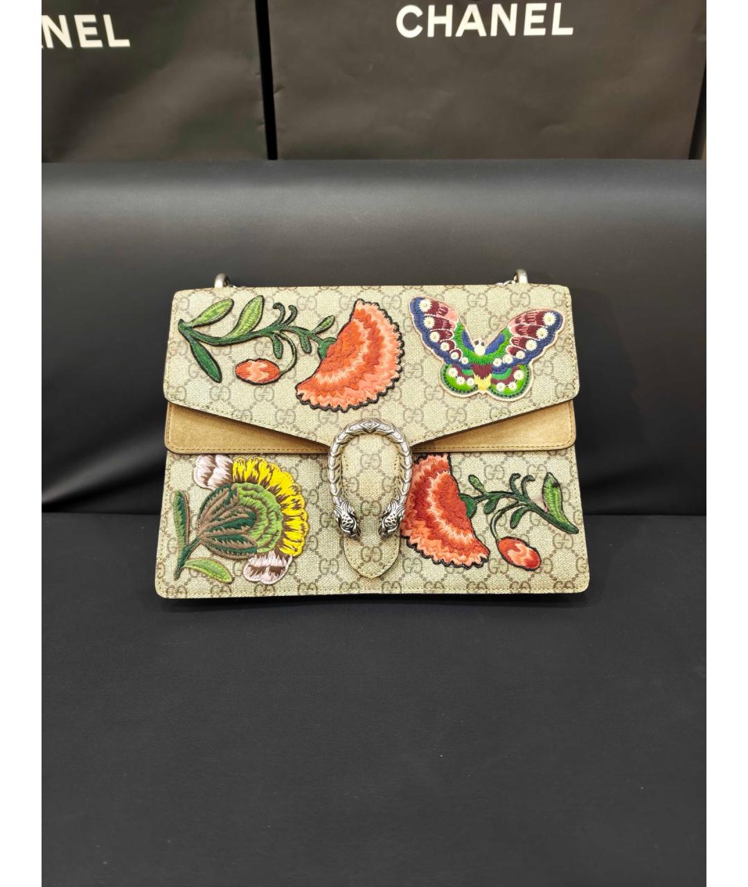 GUCCI Хаки деним сумка через плечо, фото 9