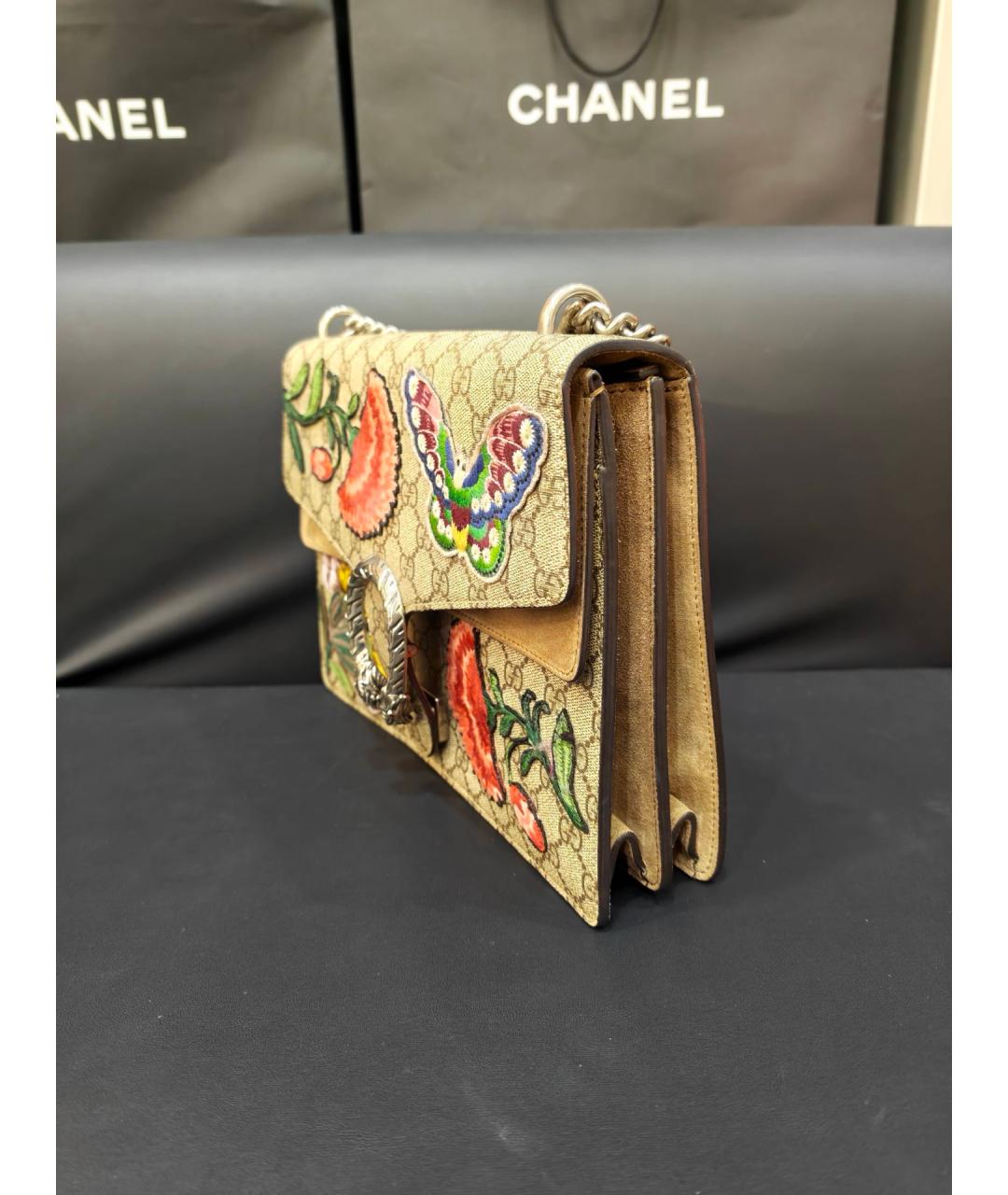 GUCCI Хаки деним сумка через плечо, фото 4