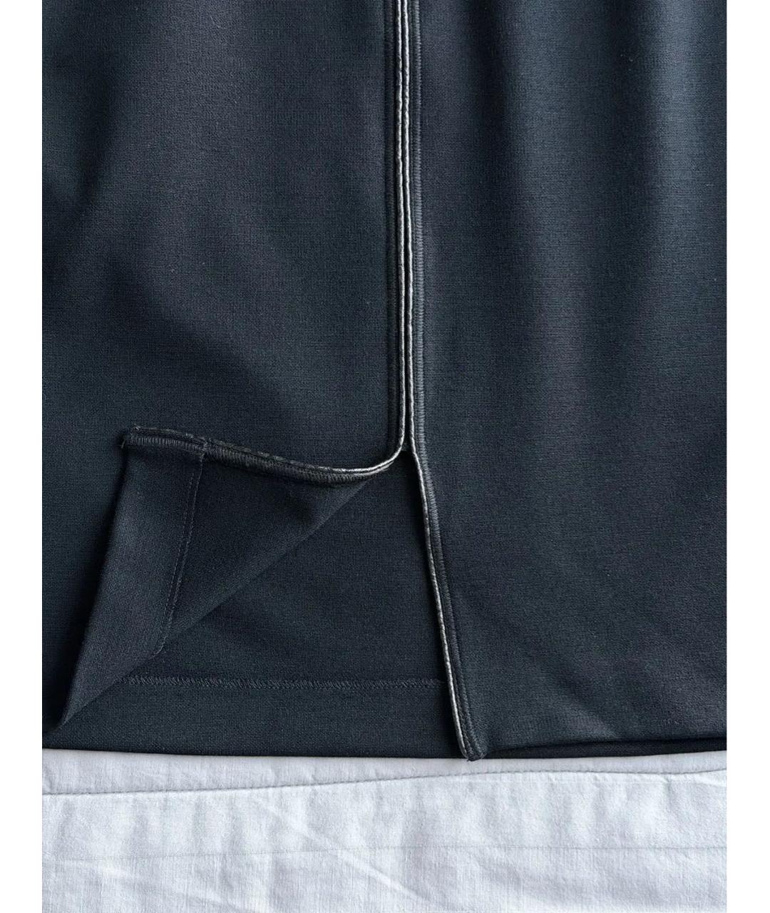 SAINT LAURENT Черная шерстяная юбка миди, фото 5