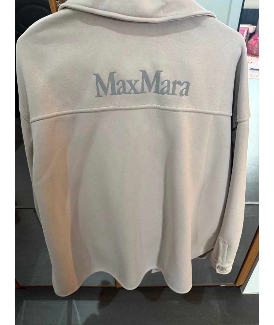 'S MAX MARA Бежевый хлопковый костюм с брюками, фото 6