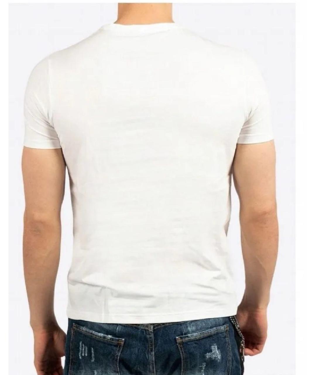 PHILIPP PLEIN Белая хлопковая футболка, фото 2