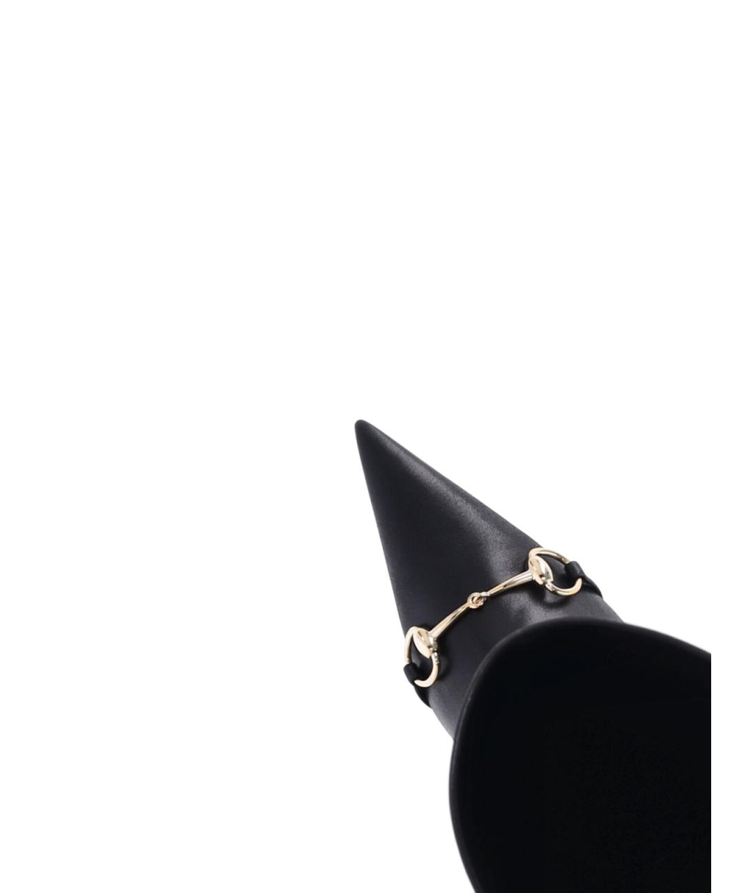 GUCCI Черные кожаные сапоги, фото 5
