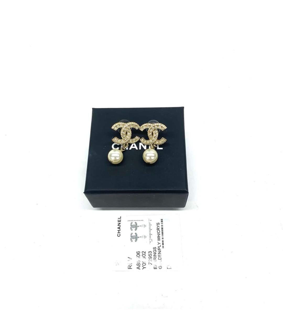 CHANEL Золотые серьги, фото 4