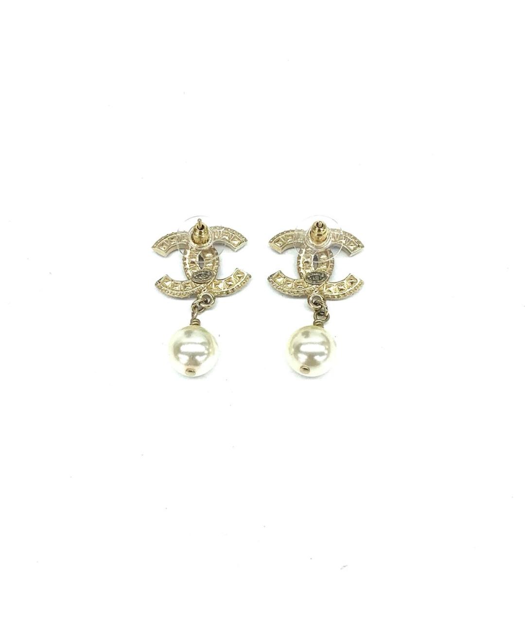 CHANEL Золотые серьги, фото 2
