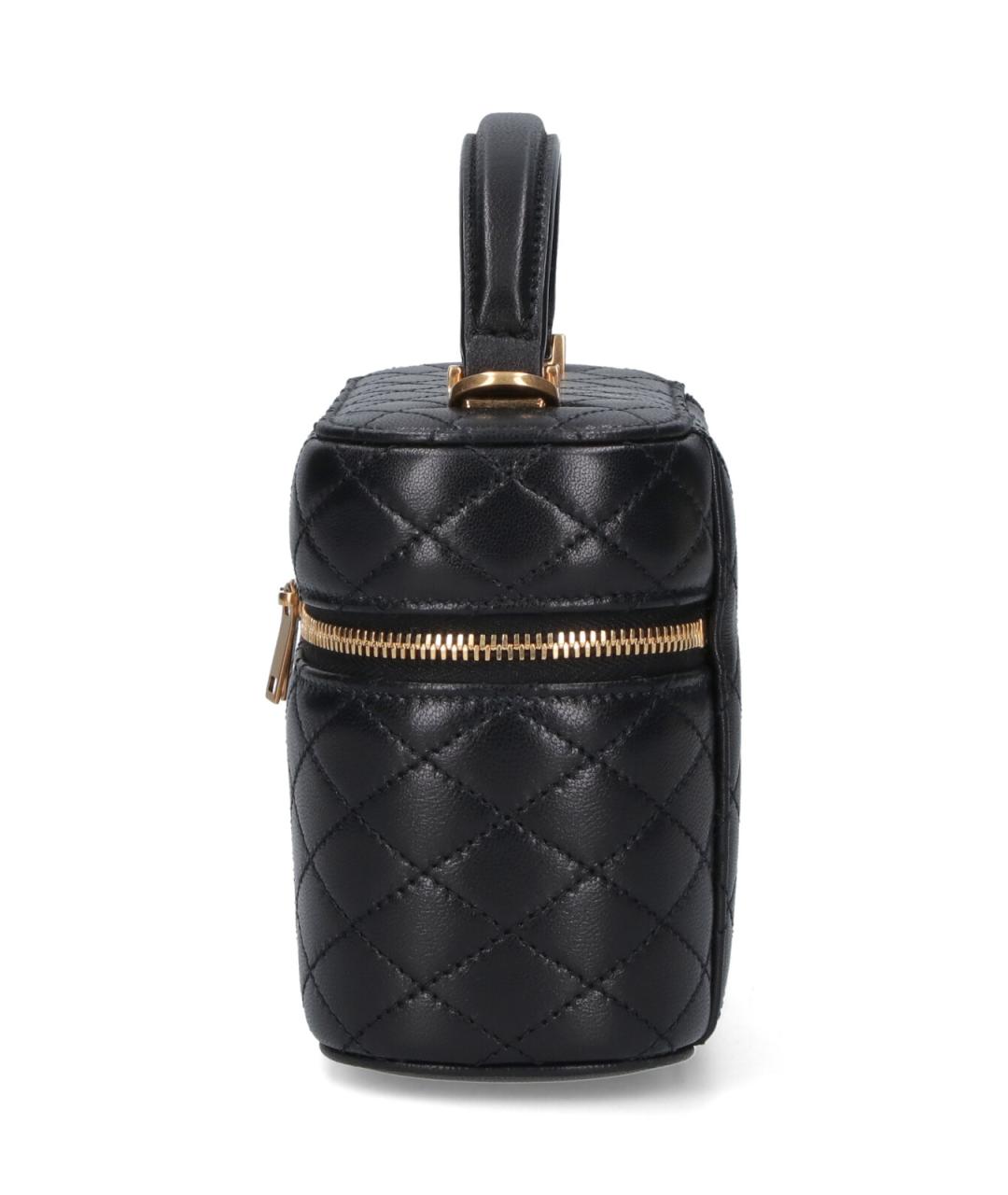 SAINT LAURENT Черная кожаная сумка с короткими ручками, фото 5