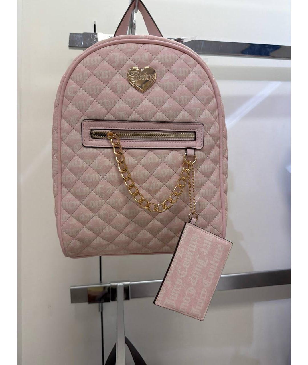 JUICY COUTURE Розовый рюкзак, фото 5