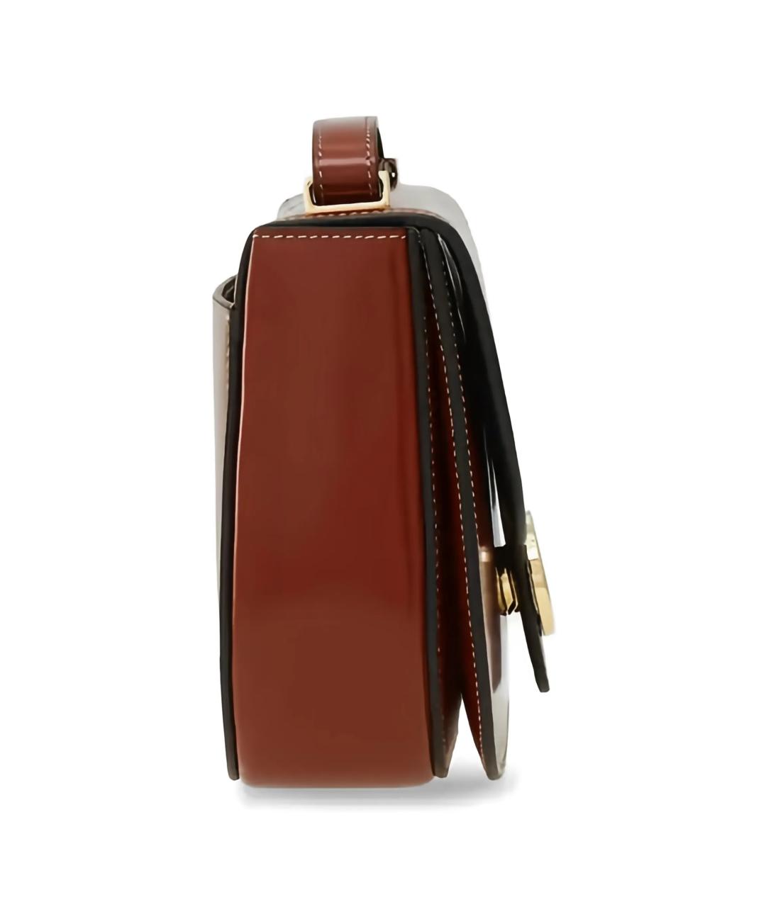 FERRAGAMO Коричневая кожаная сумка через плечо, фото 4