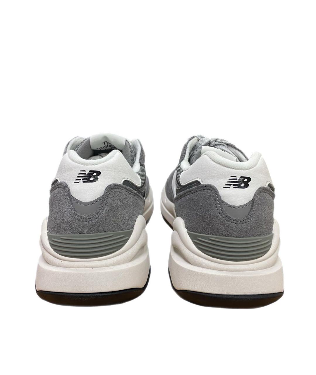 NEW BALANCE Серые замшевые низкие кроссовки / кеды, фото 3