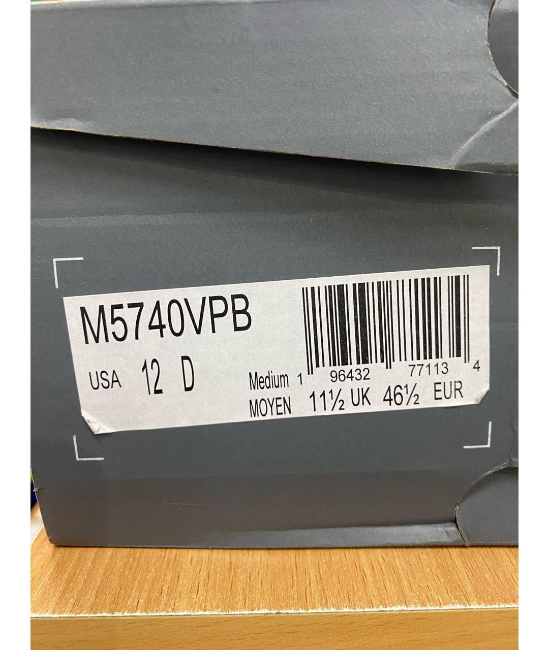 NEW BALANCE Серые замшевые низкие кроссовки / кеды, фото 6