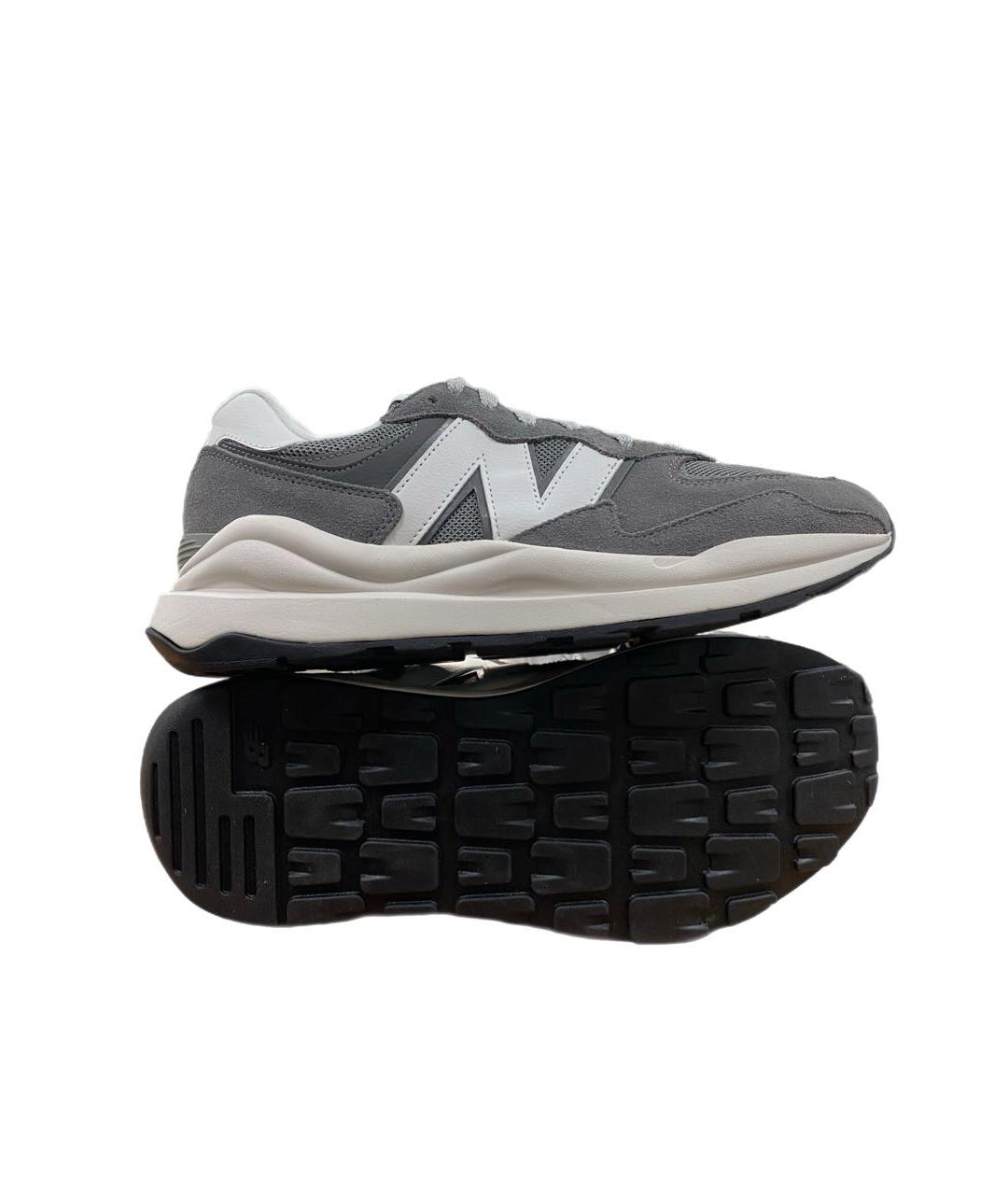 NEW BALANCE Серые замшевые низкие кроссовки / кеды, фото 5