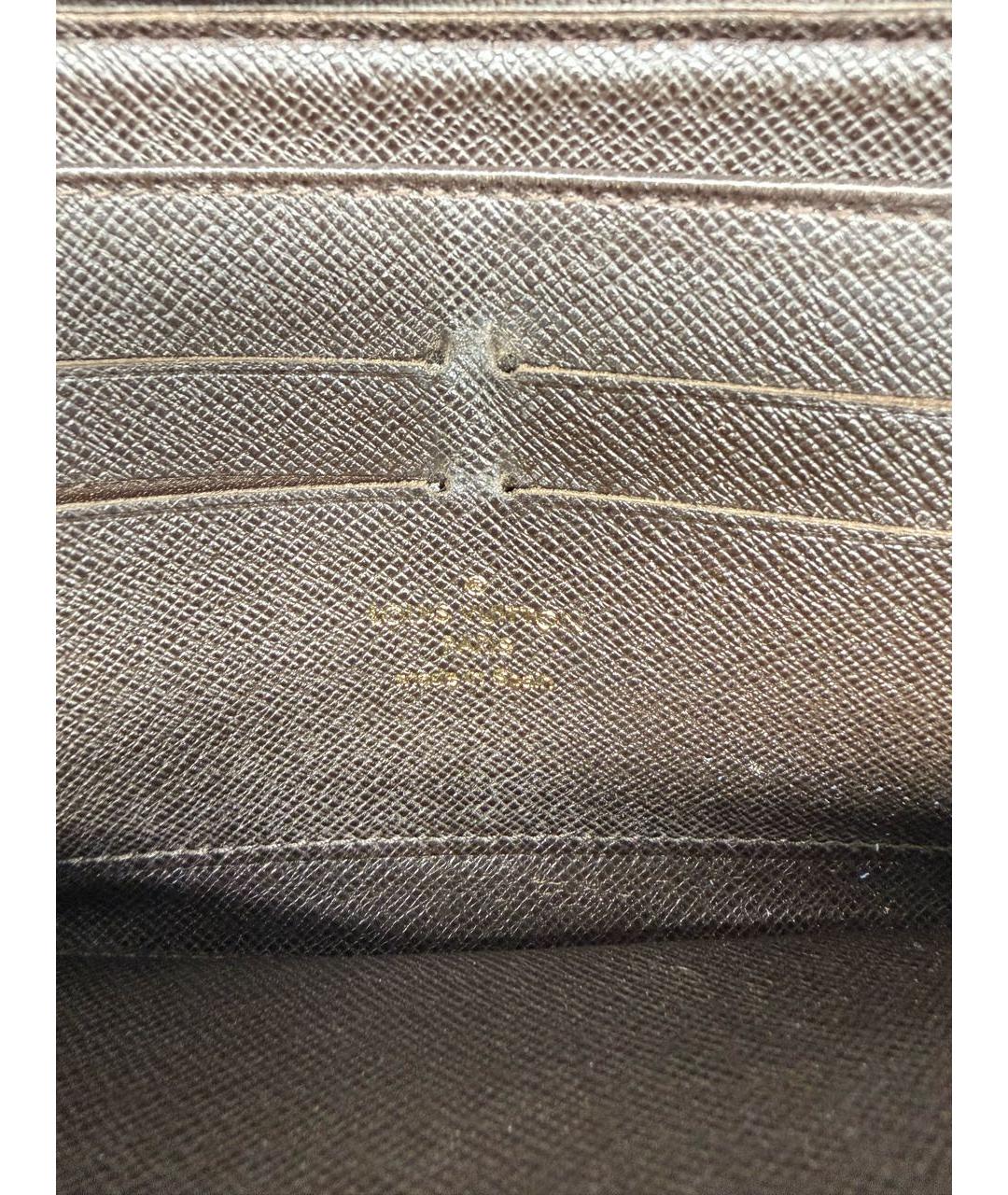 LOUIS VUITTON Коричневый кошелек, фото 5