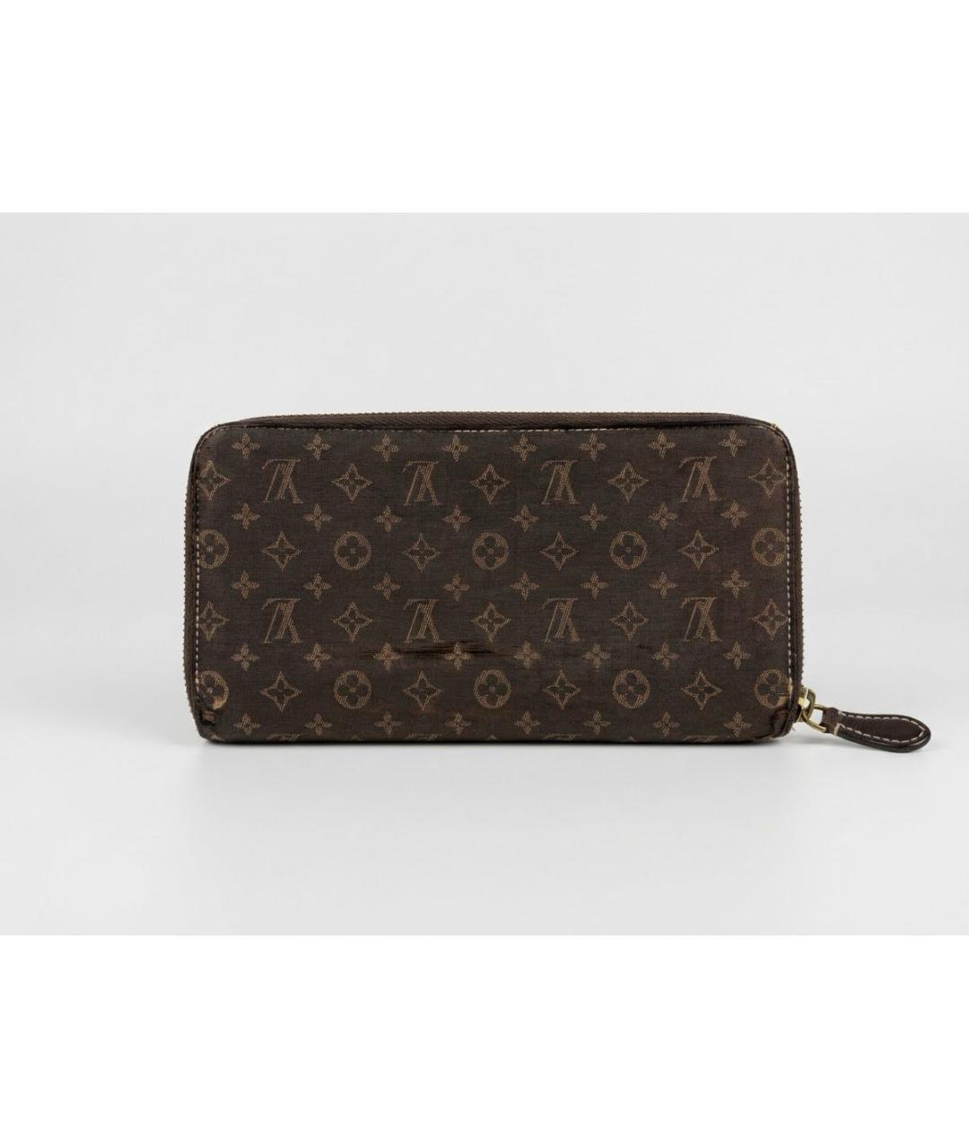 LOUIS VUITTON Коричневый кошелек, фото 3