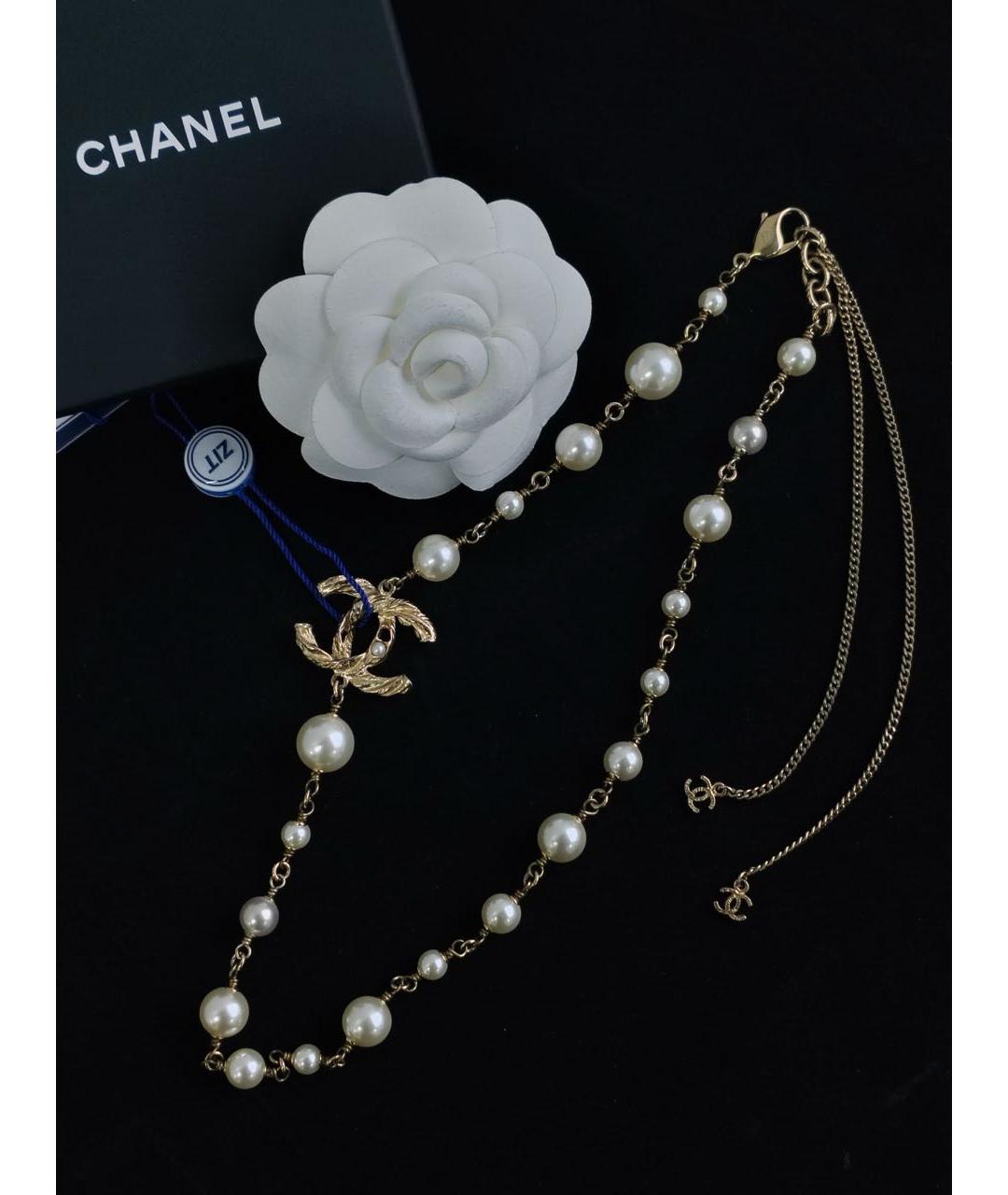 CHANEL Золотое колье, фото 7