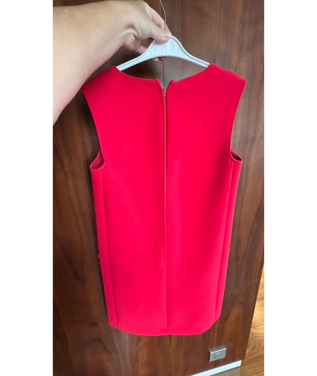 VALENTINO Красное полиэстеровое коктейльное платье, фото 2