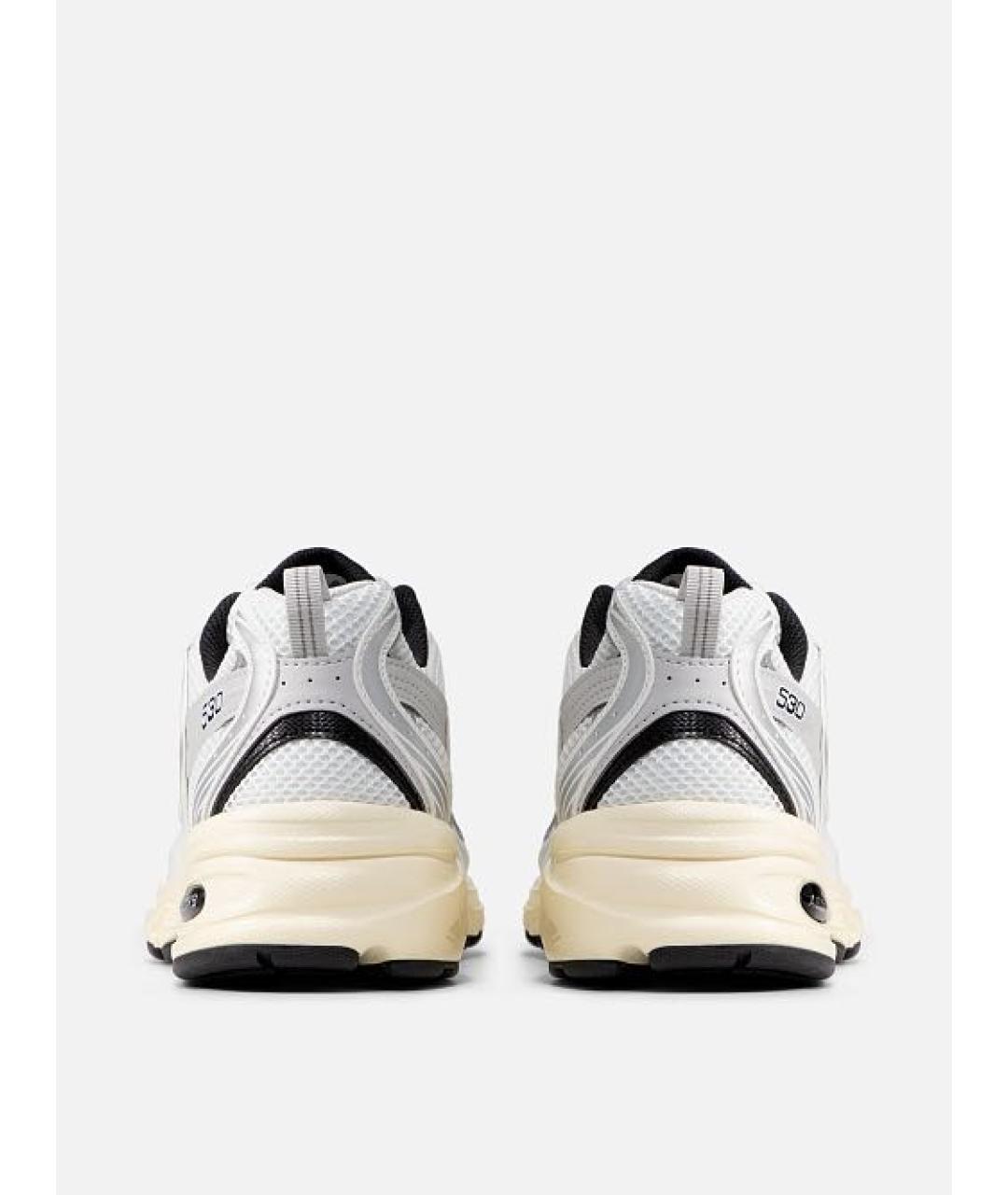 NEW BALANCE Серебряные текстильные низкие кроссовки / кеды, фото 4