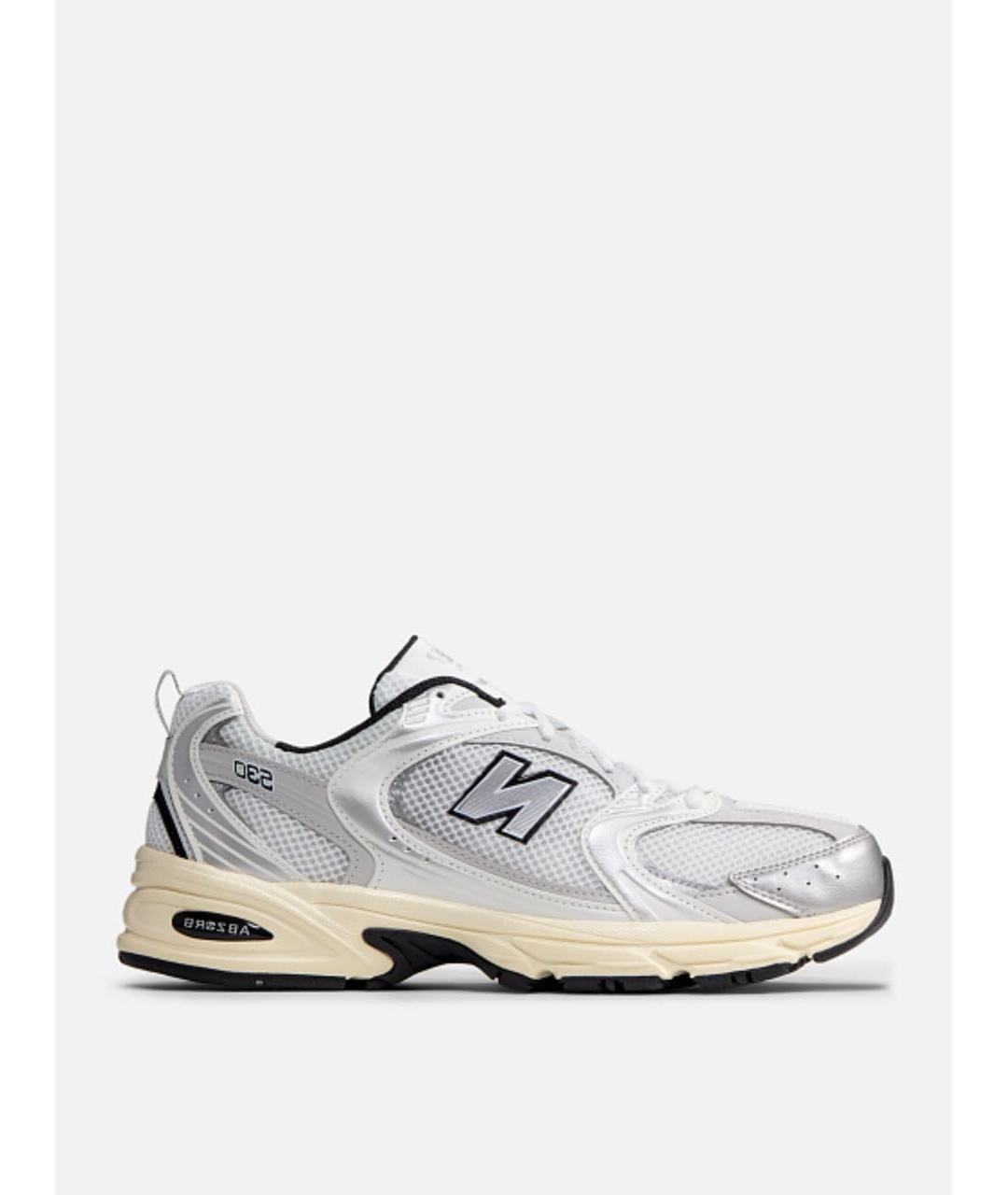NEW BALANCE Серебряные текстильные низкие кроссовки / кеды, фото 9
