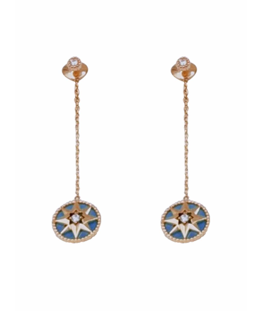 CHRISTIAN DIOR Золотые серьги из розового золота, фото 1