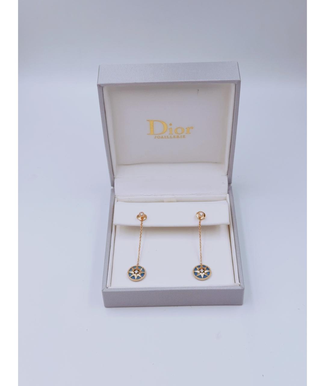 CHRISTIAN DIOR Золотые серьги из розового золота, фото 3