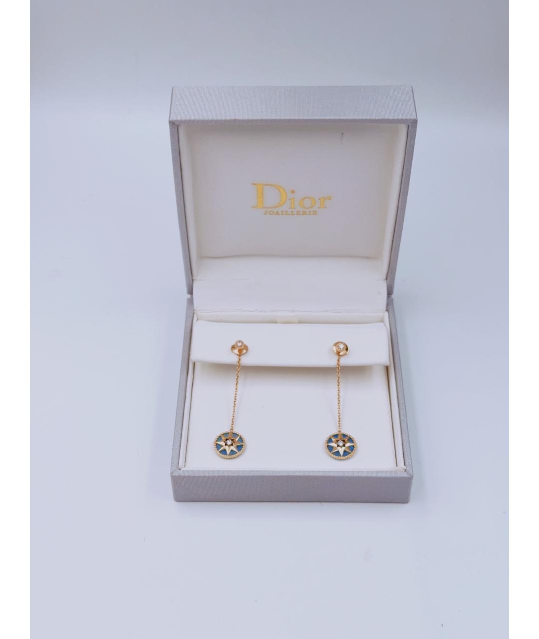 CHRISTIAN DIOR Золотые серьги из розового золота, фото 2
