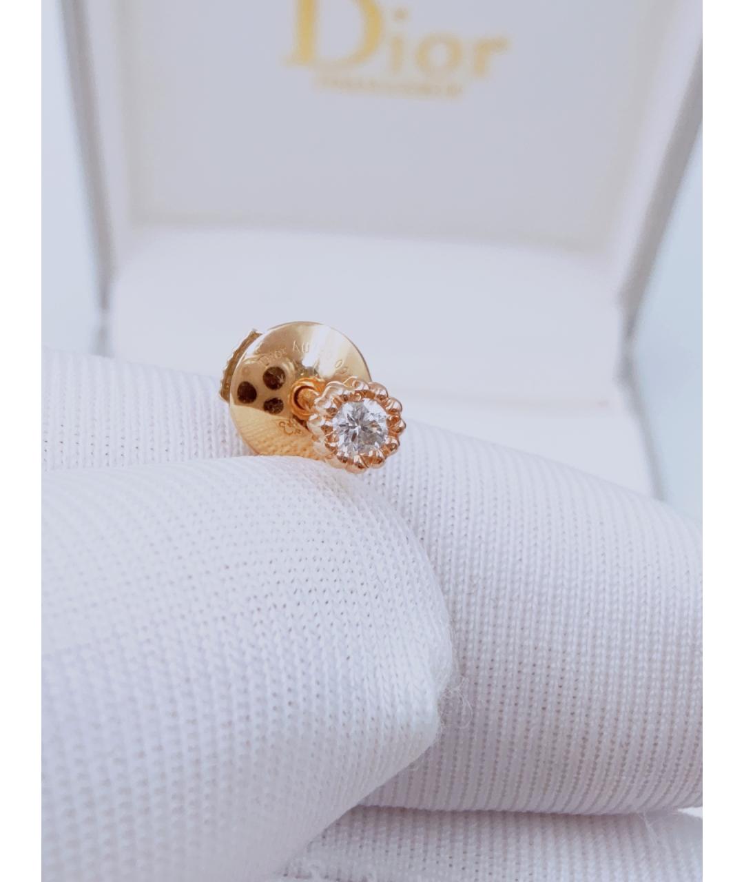 CHRISTIAN DIOR Золотые серьги из розового золота, фото 5