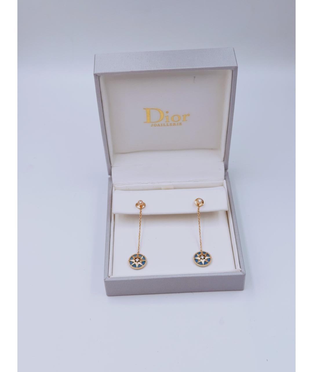 CHRISTIAN DIOR Золотые серьги из розового золота, фото 8