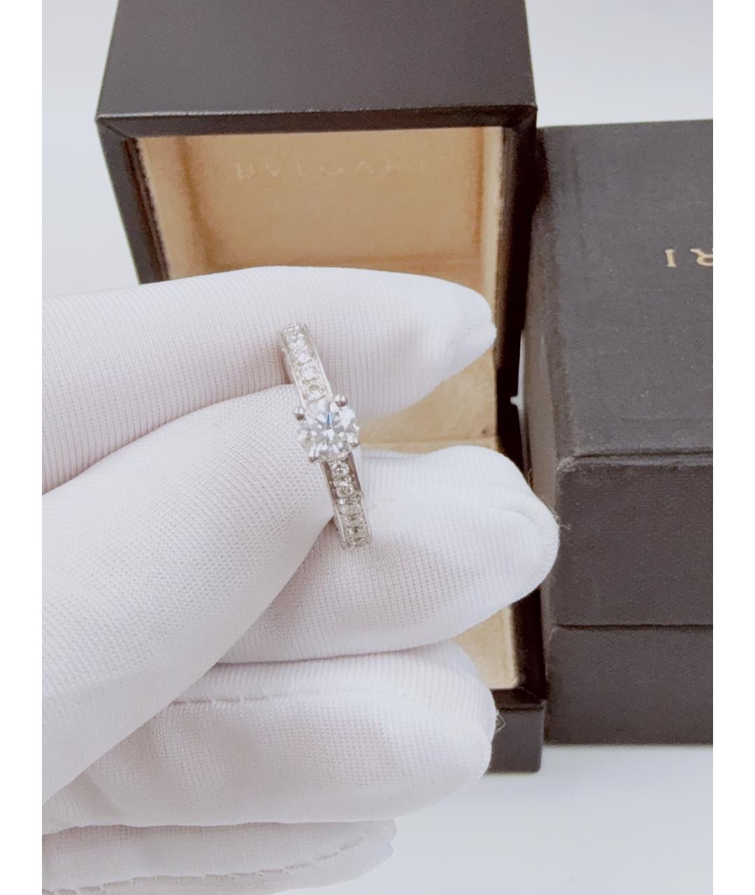 BVLGARI Серебряное платиновое кольцо, фото 3