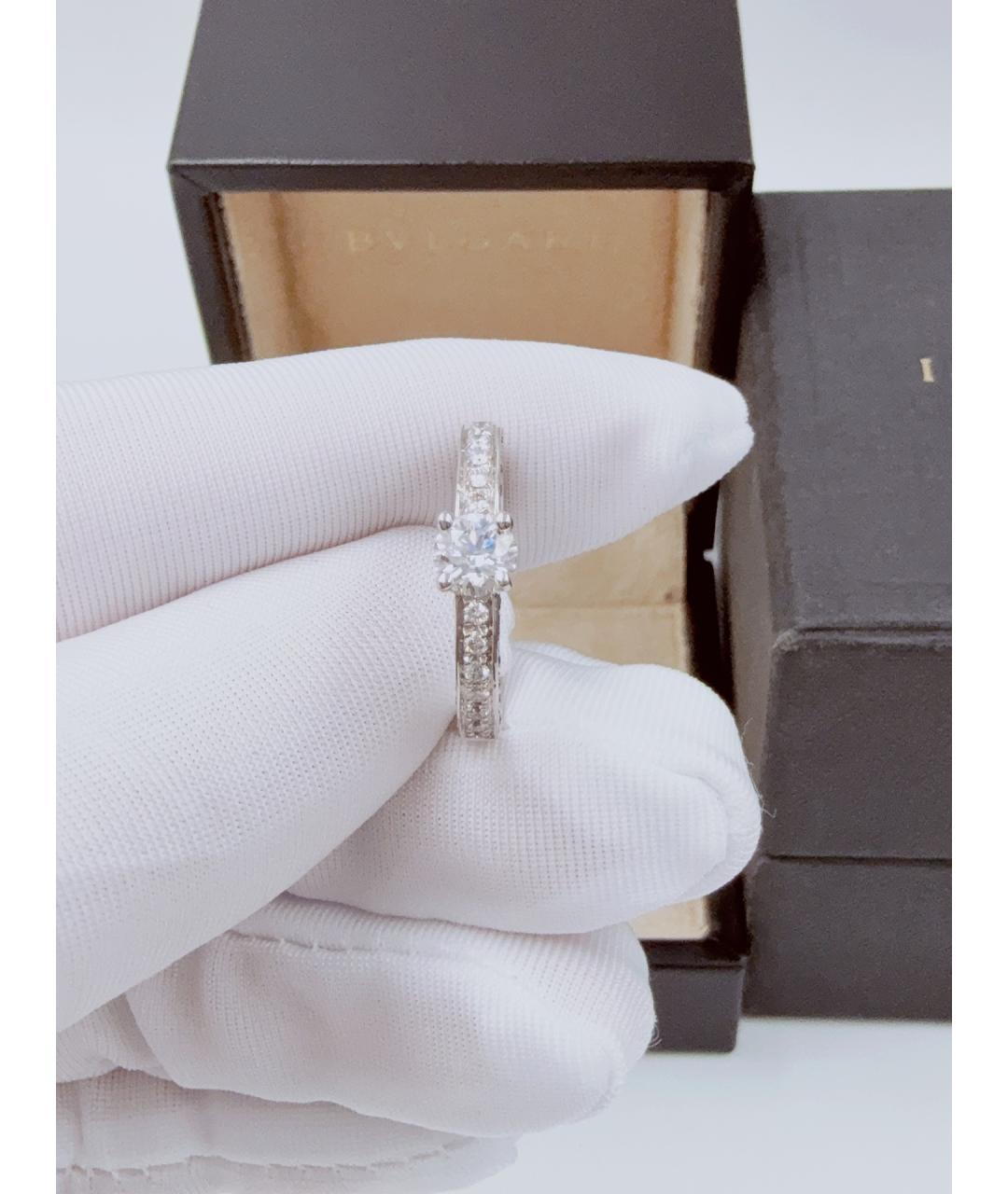 BVLGARI Серебряное платиновое кольцо, фото 2