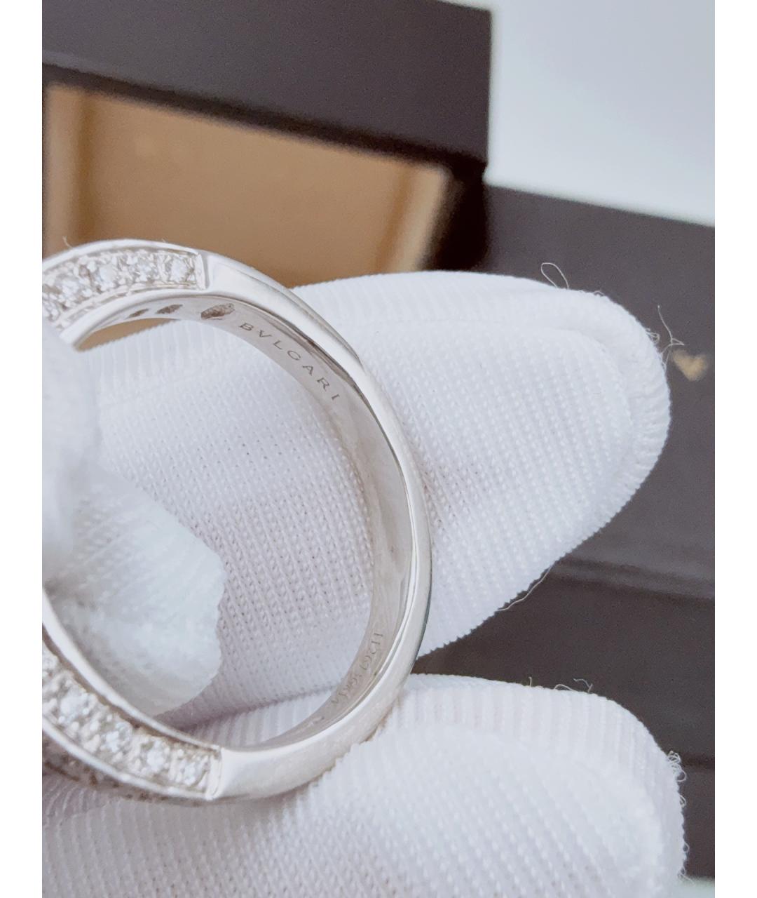 BVLGARI Серебряное платиновое кольцо, фото 6