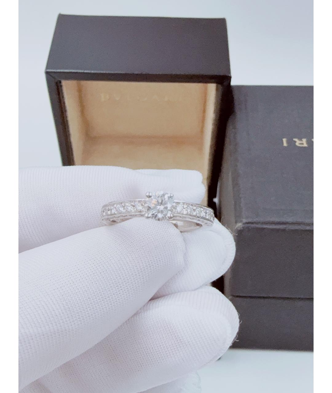 BVLGARI Серебряное платиновое кольцо, фото 8