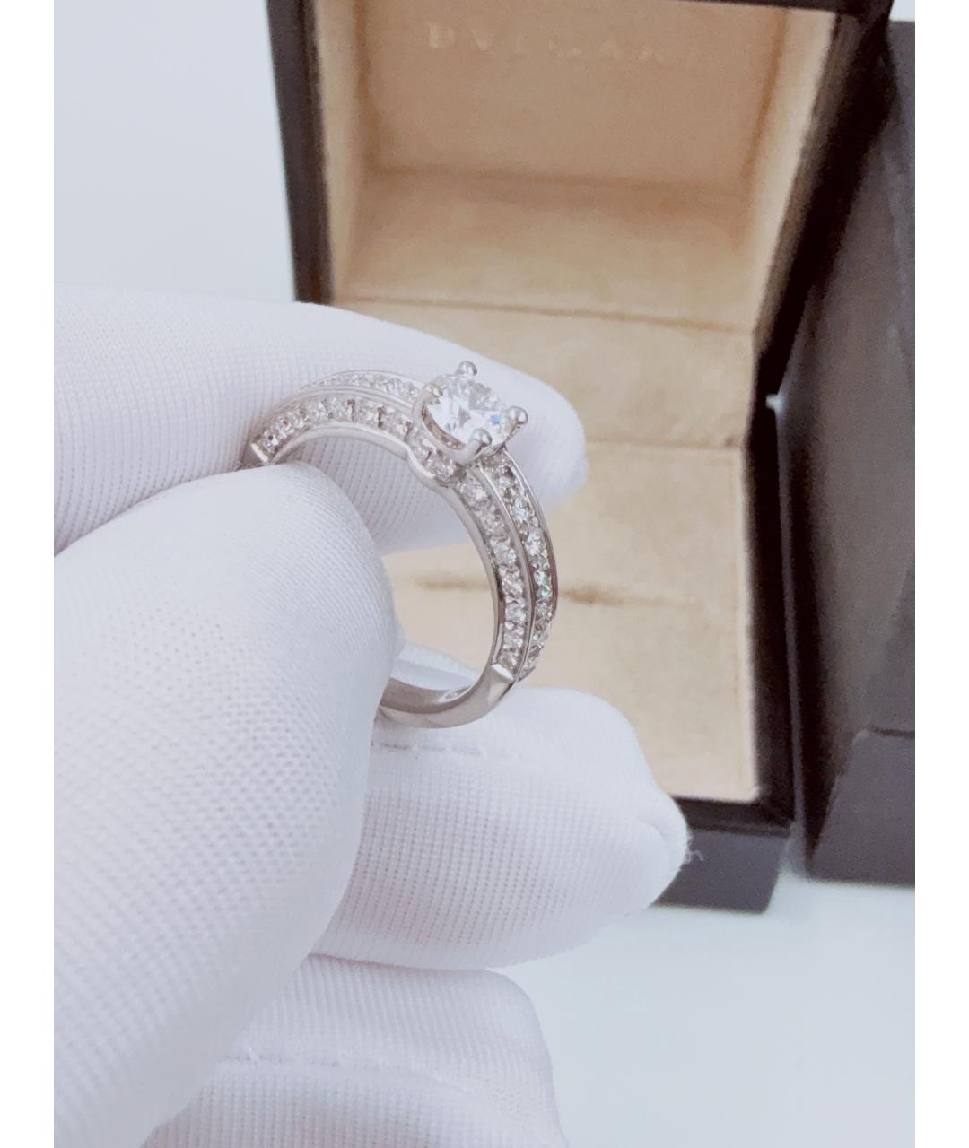 BVLGARI Серебряное платиновое кольцо, фото 5