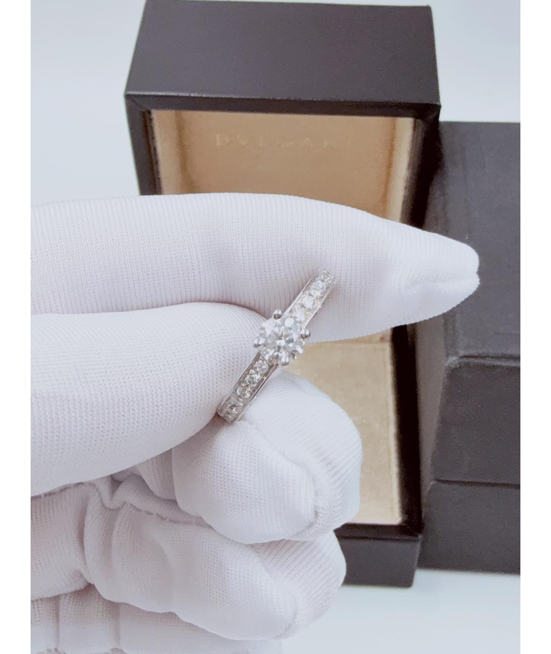 BVLGARI Серебряное платиновое кольцо, фото 4