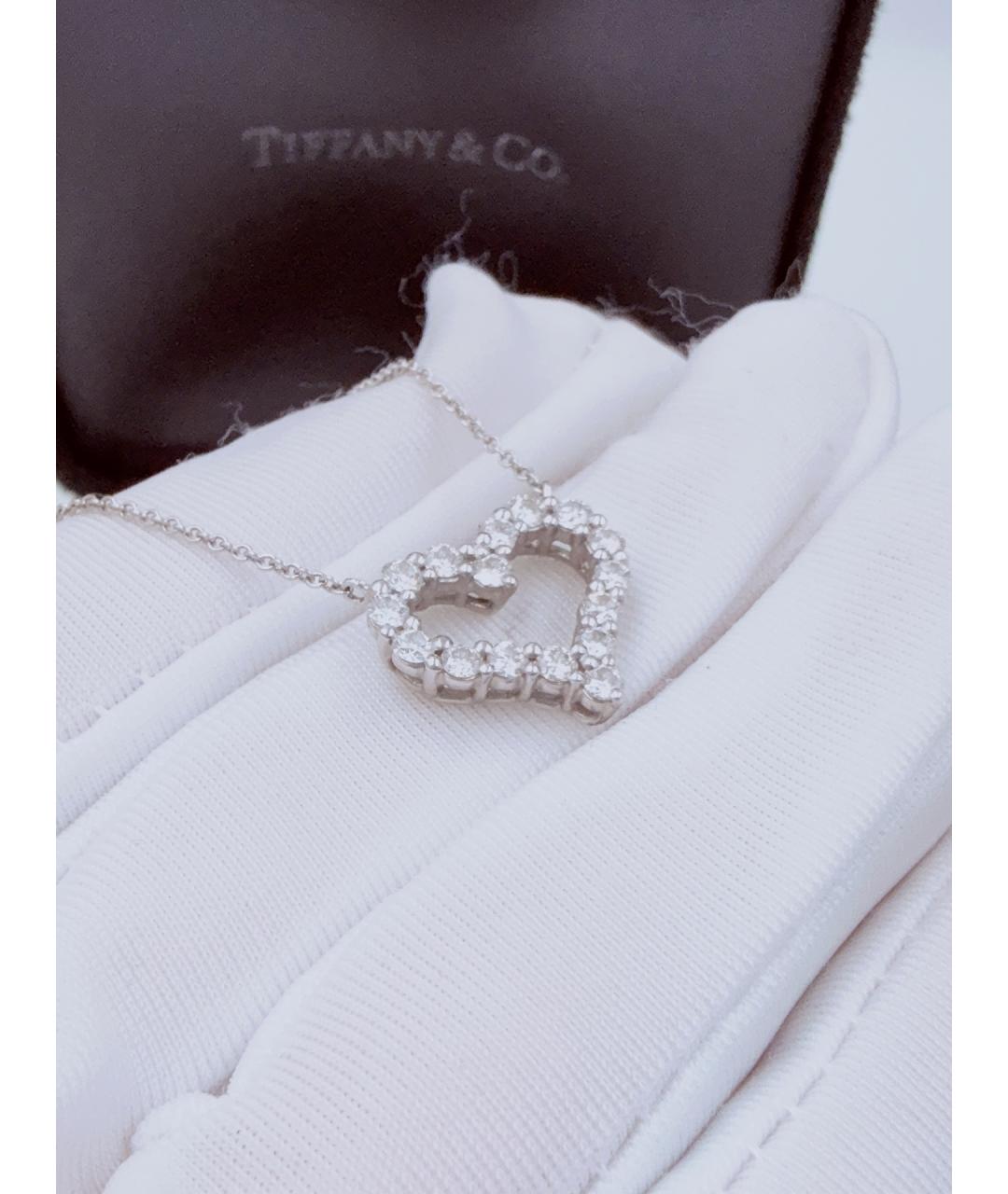 TIFFANY&CO Серебряная платиновая подвеска, фото 5