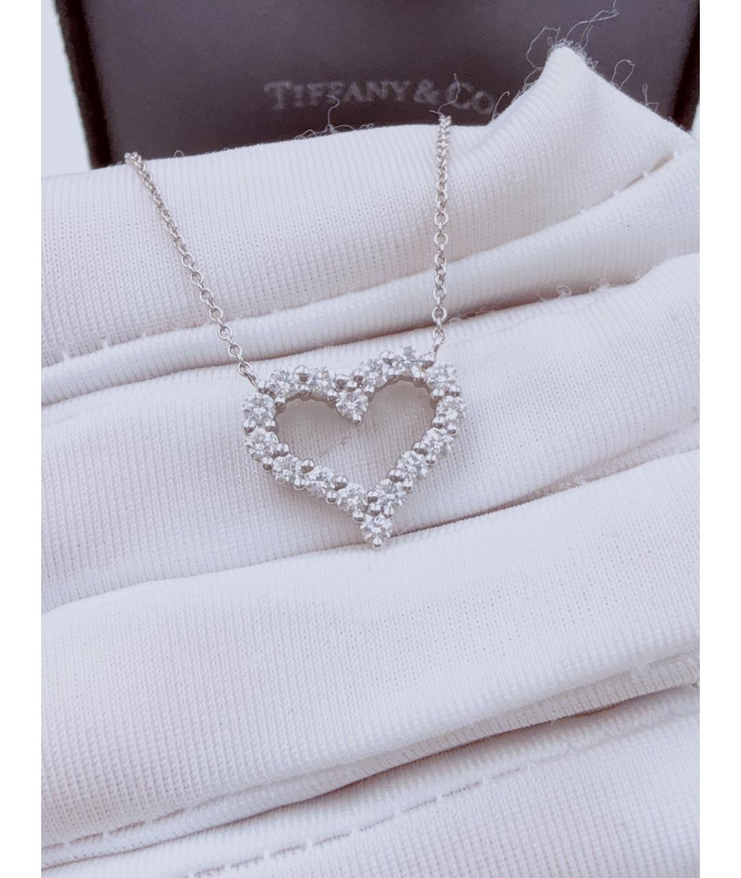 TIFFANY&CO Серебряная платиновая подвеска, фото 3