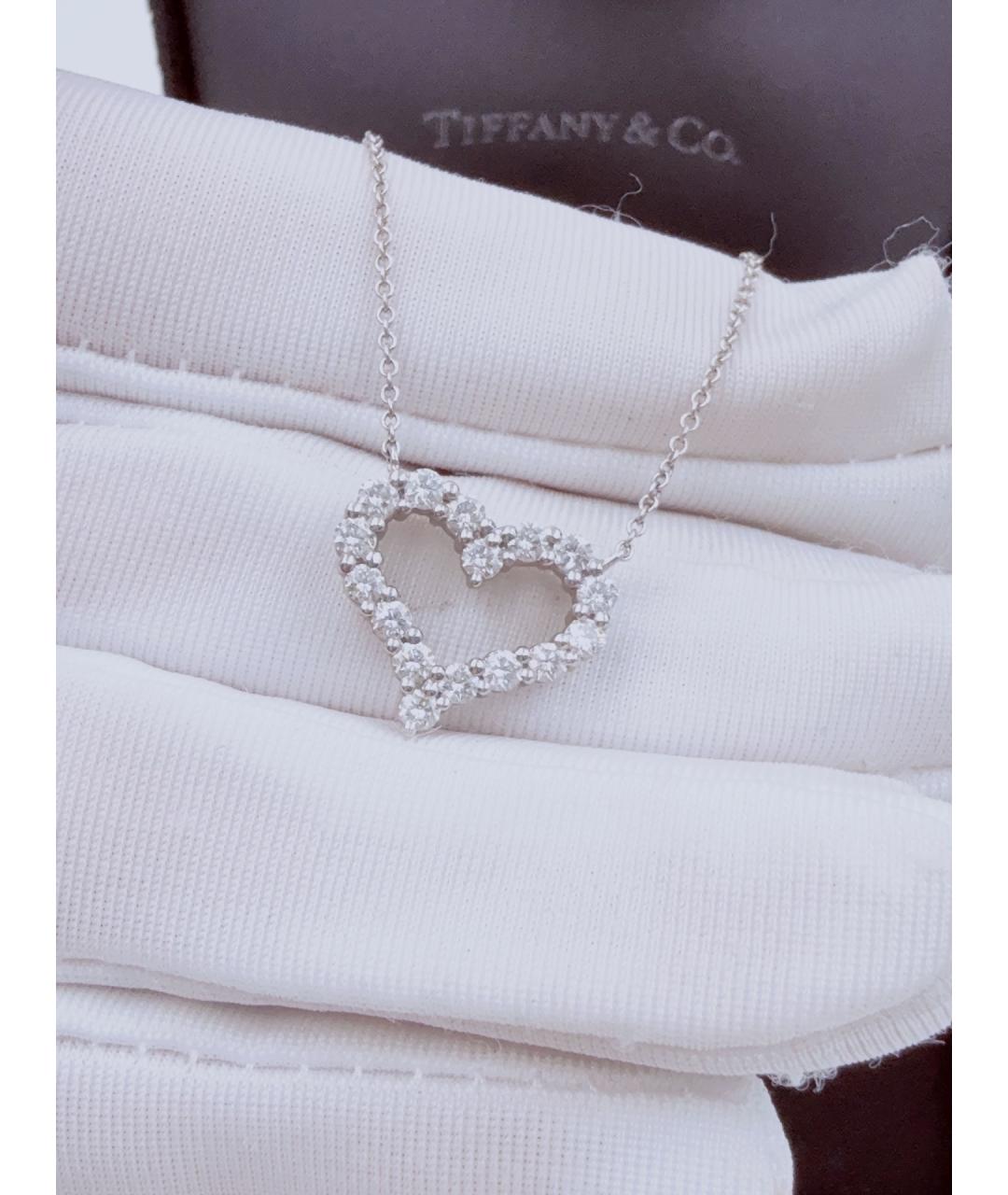 TIFFANY&CO Серебряная платиновая подвеска, фото 4