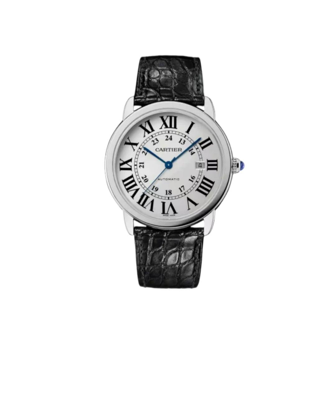 CARTIER Черные часы, фото 5