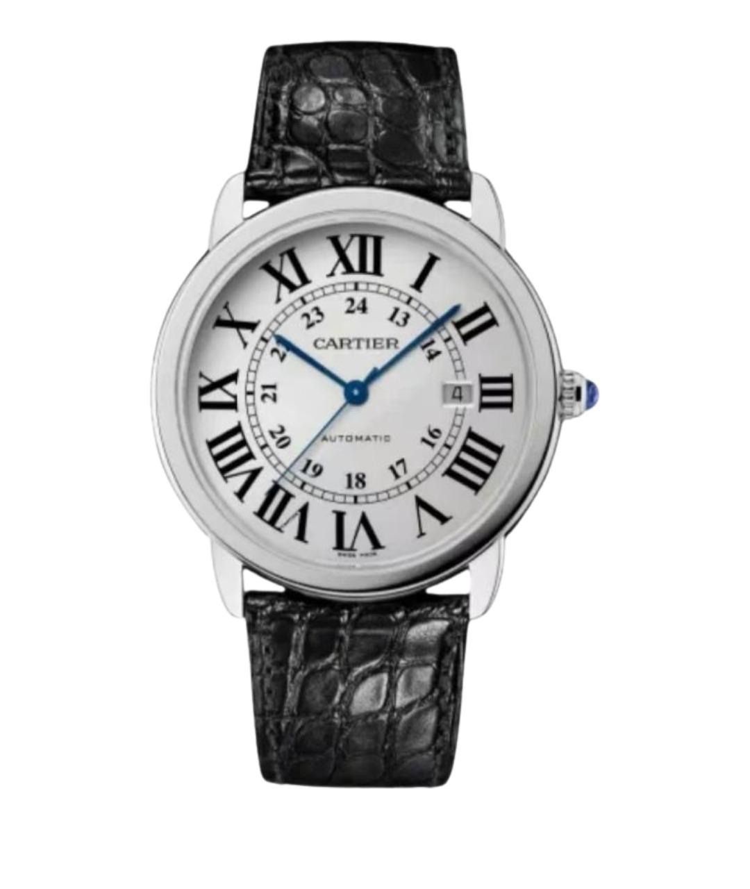 CARTIER Черные часы, фото 1