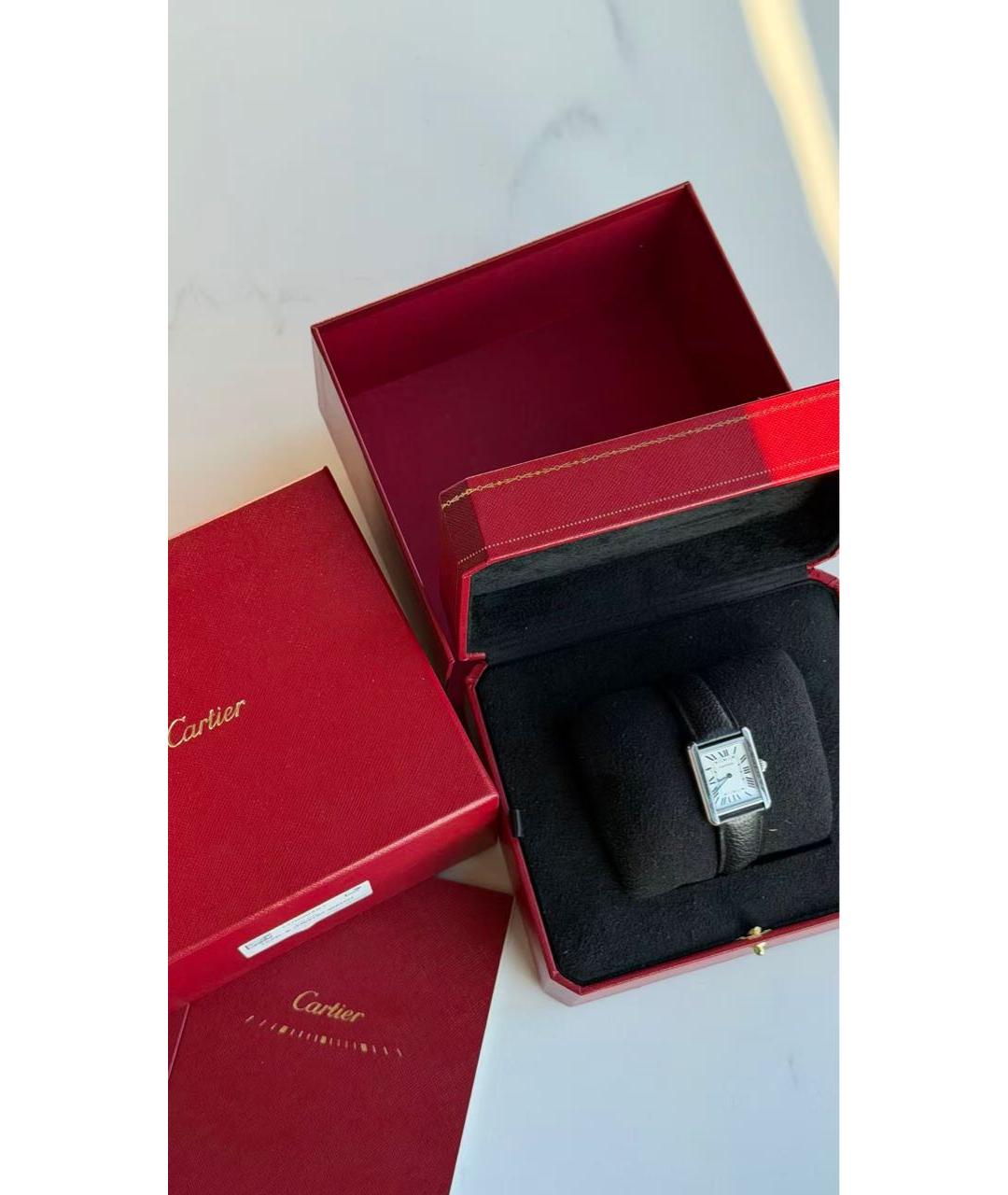 CARTIER Серебряные часы, фото 2