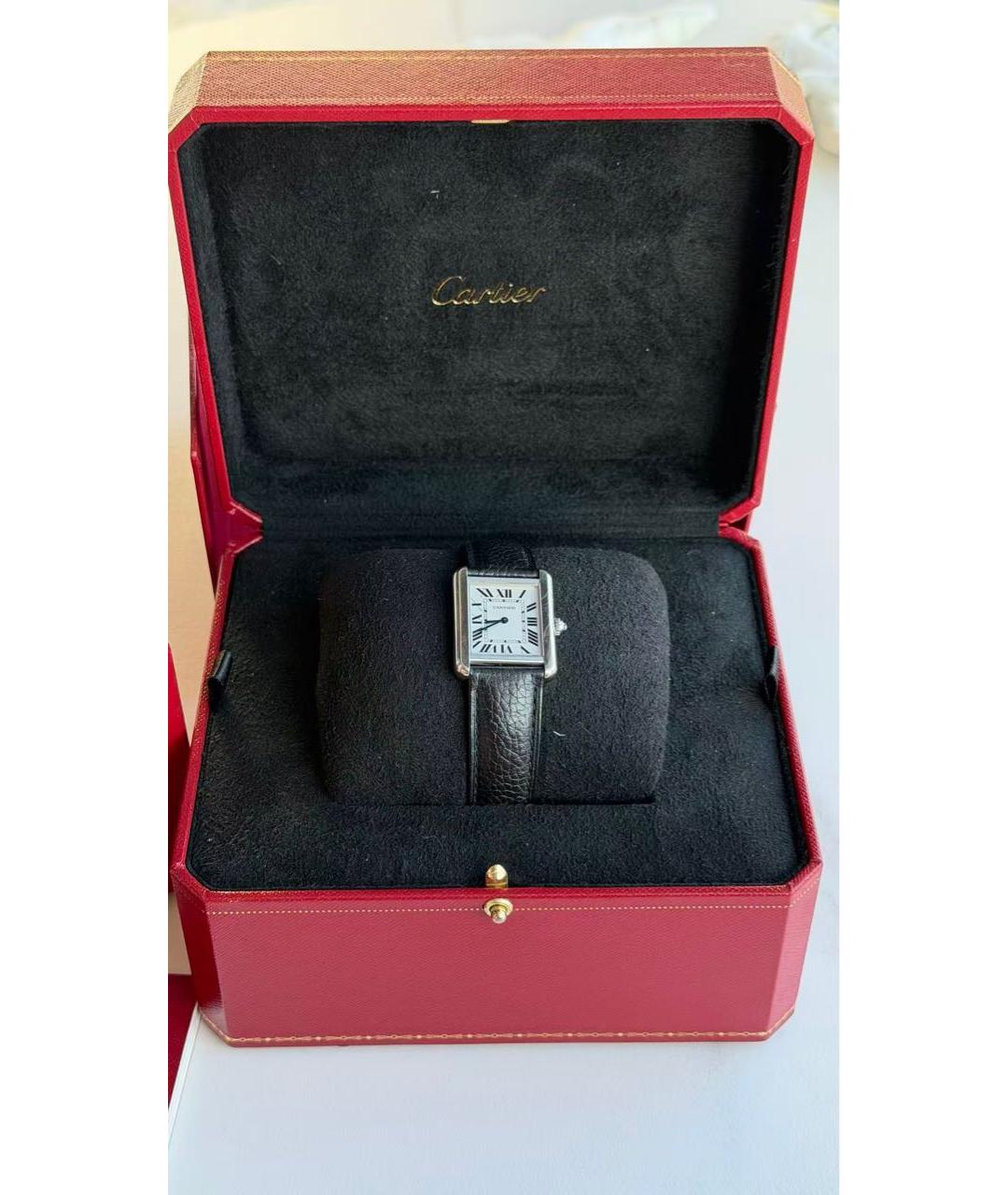 CARTIER Серебряные часы, фото 4