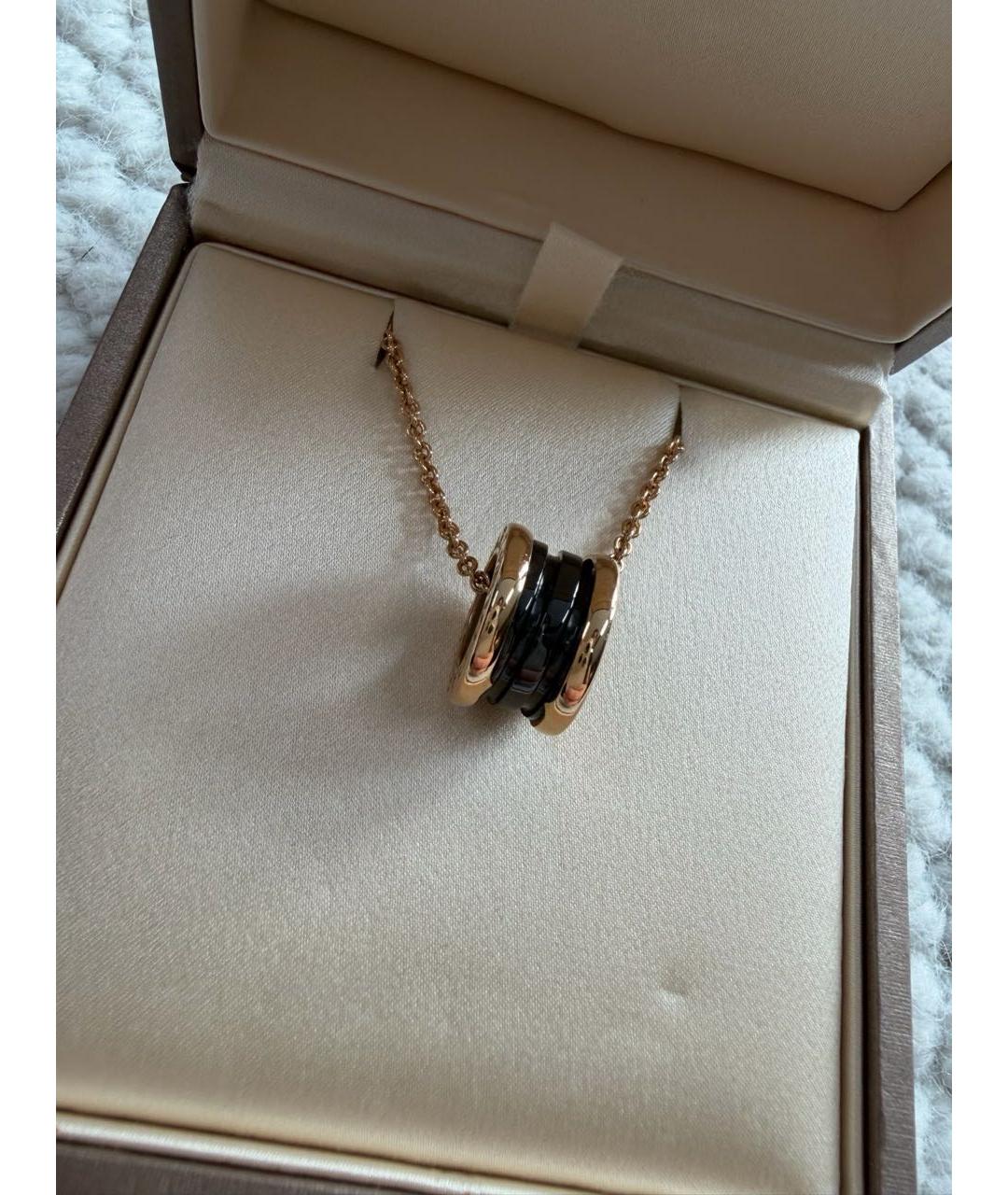 BVLGARI Золотая подвеска из розового золота, фото 4