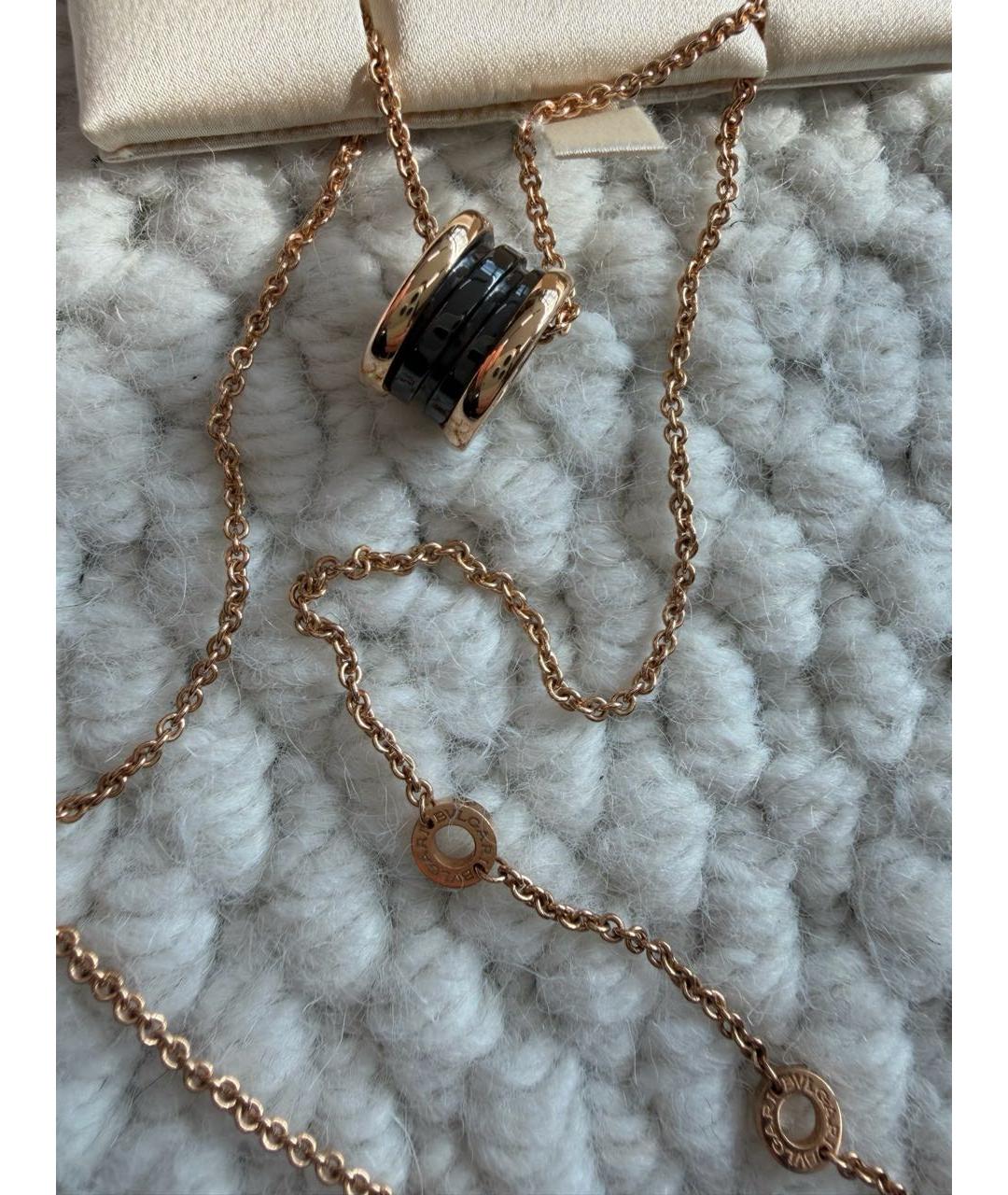 BVLGARI Золотая подвеска из розового золота, фото 2