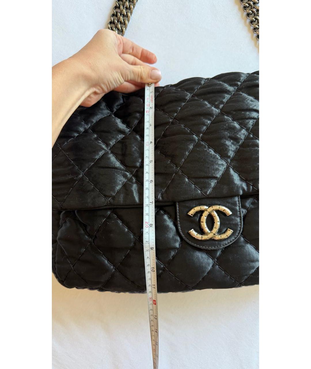 CHANEL Черная тканевая сумка через плечо, фото 4