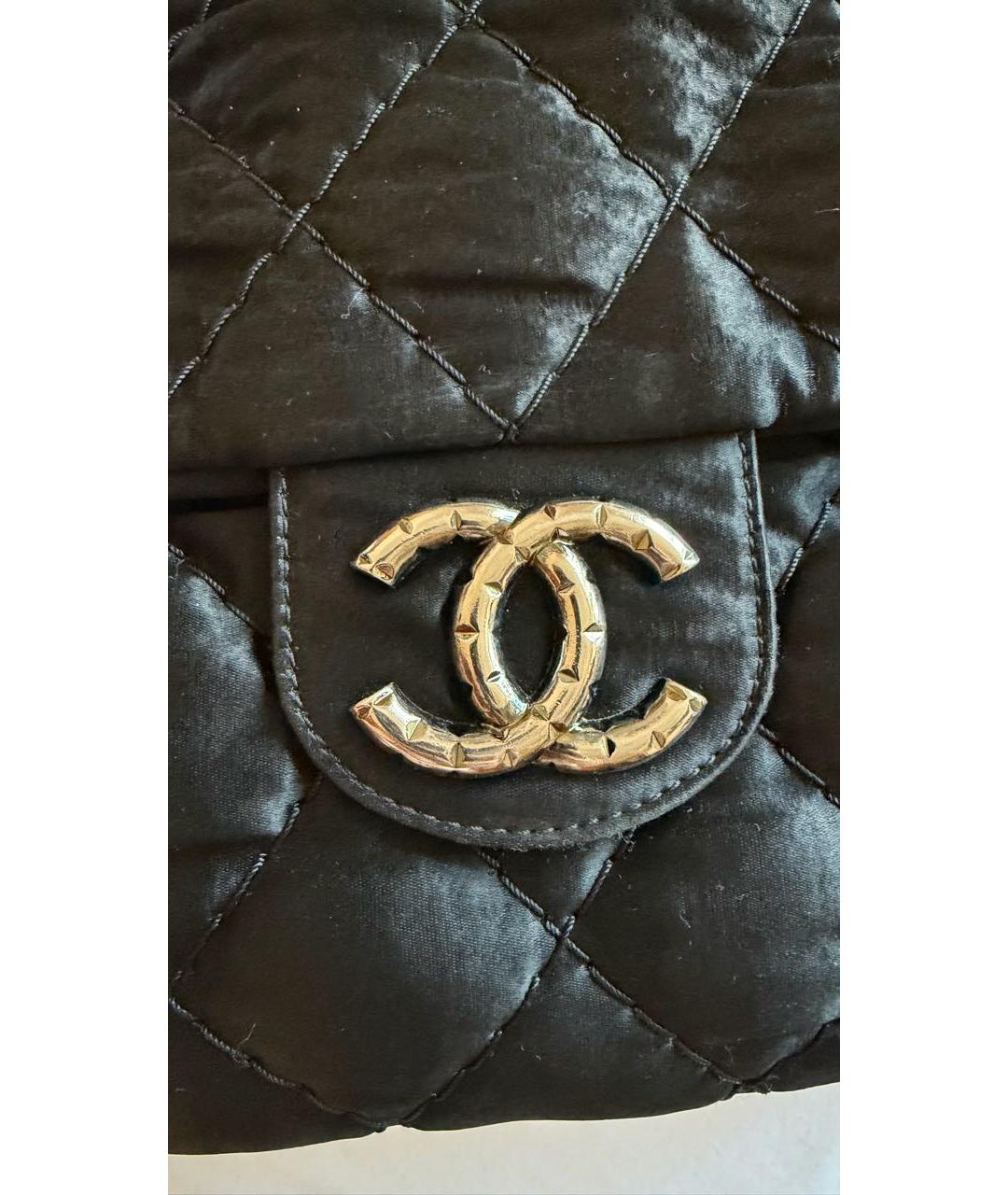CHANEL Черная тканевая сумка через плечо, фото 5