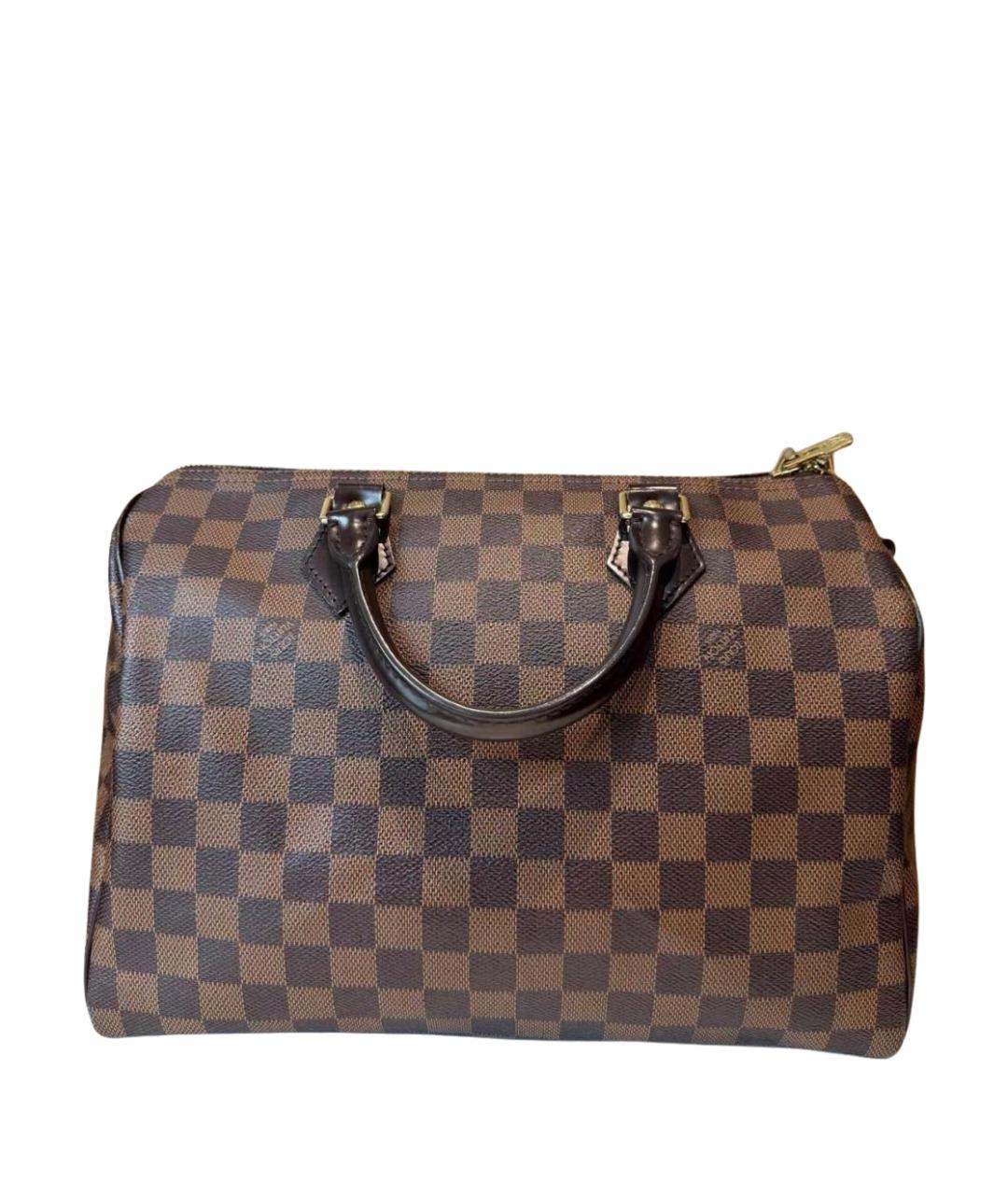 LOUIS VUITTON Коричневая кожаная сумка через плечо, фото 1