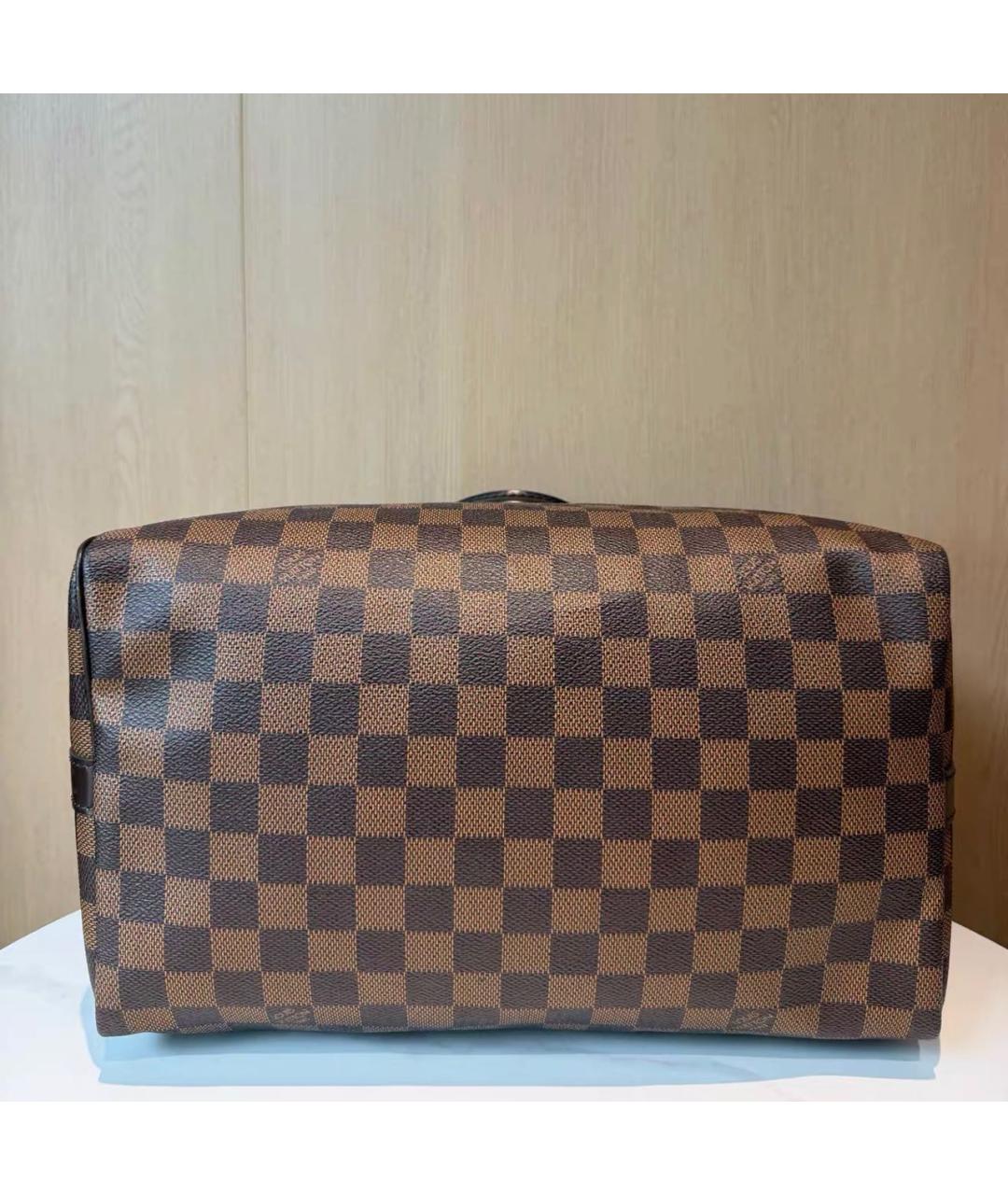 LOUIS VUITTON Коричневая кожаная сумка через плечо, фото 5