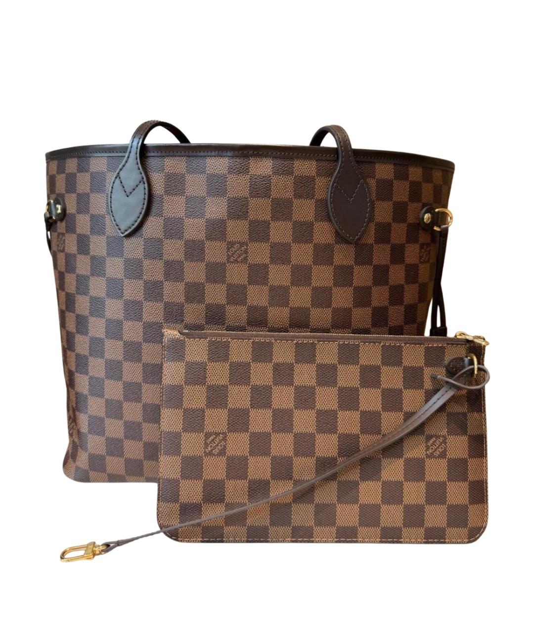 LOUIS VUITTON Коричневая сумка тоут из канвы, фото 1