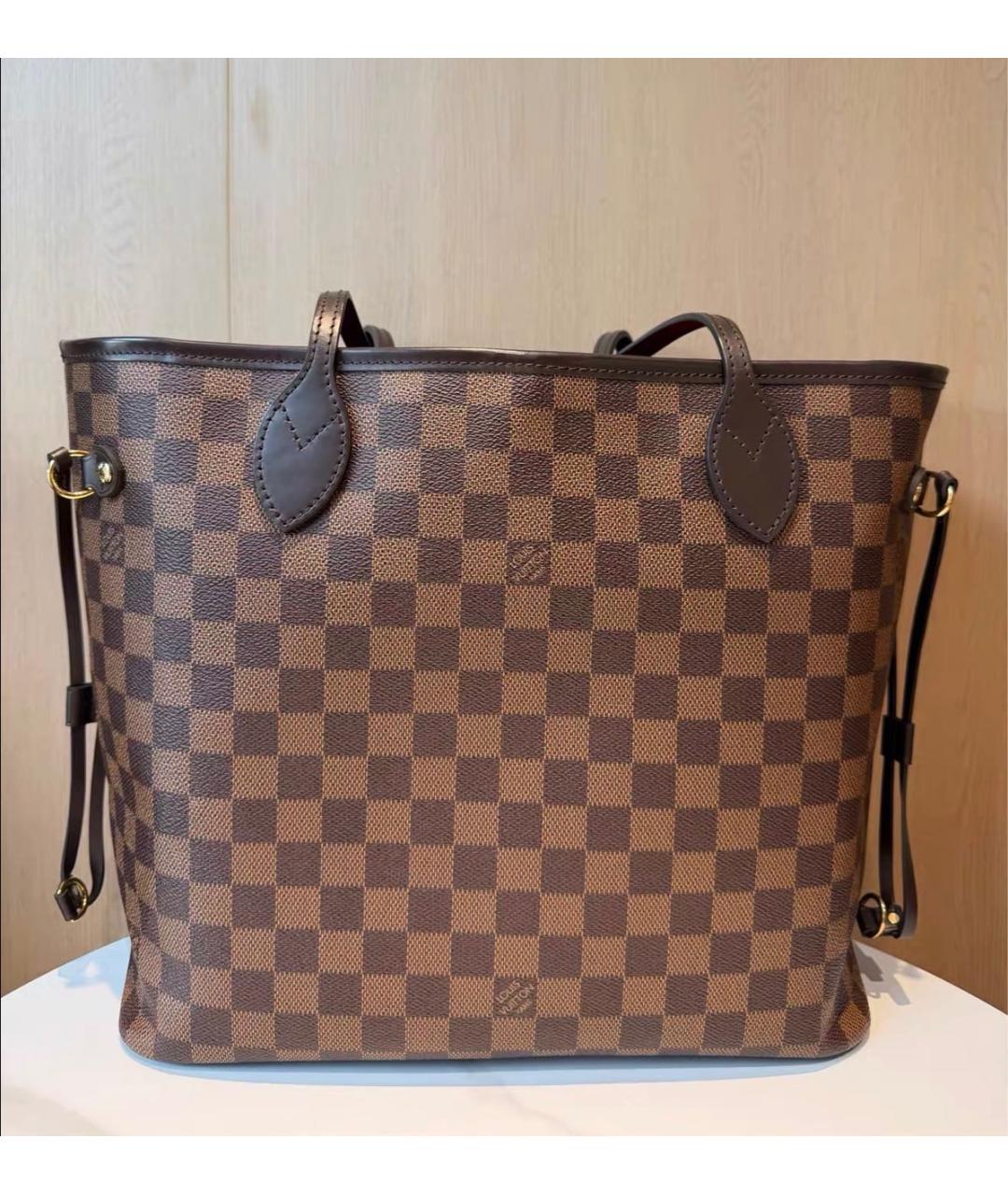LOUIS VUITTON Коричневая сумка тоут из канвы, фото 2